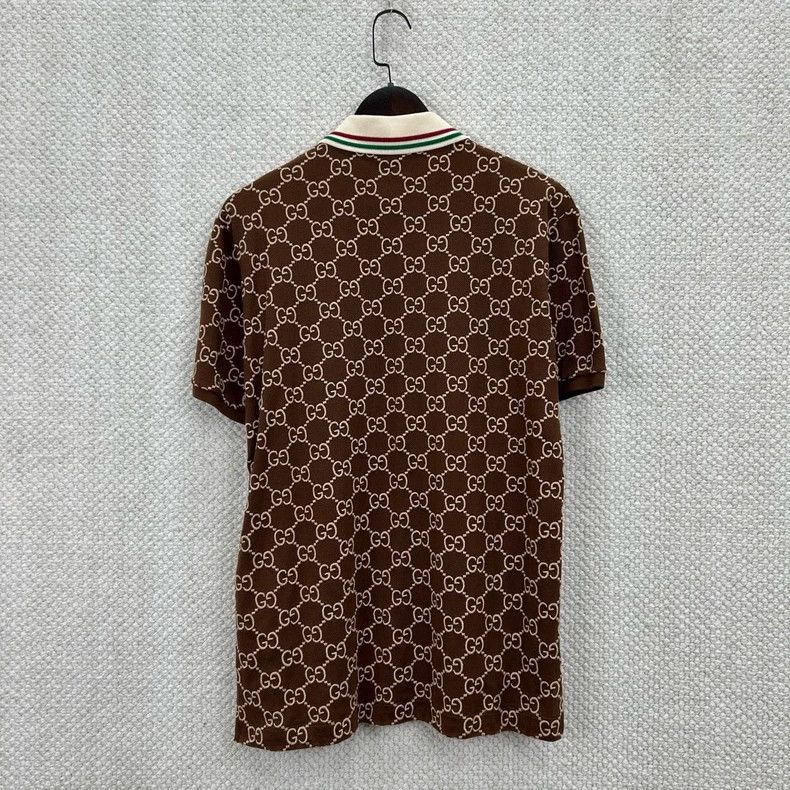 Gucci Gucci Brown Monogram Polo Shirt - dmc Size US S / EU 44-46 / 1 - 2 Thumbnail