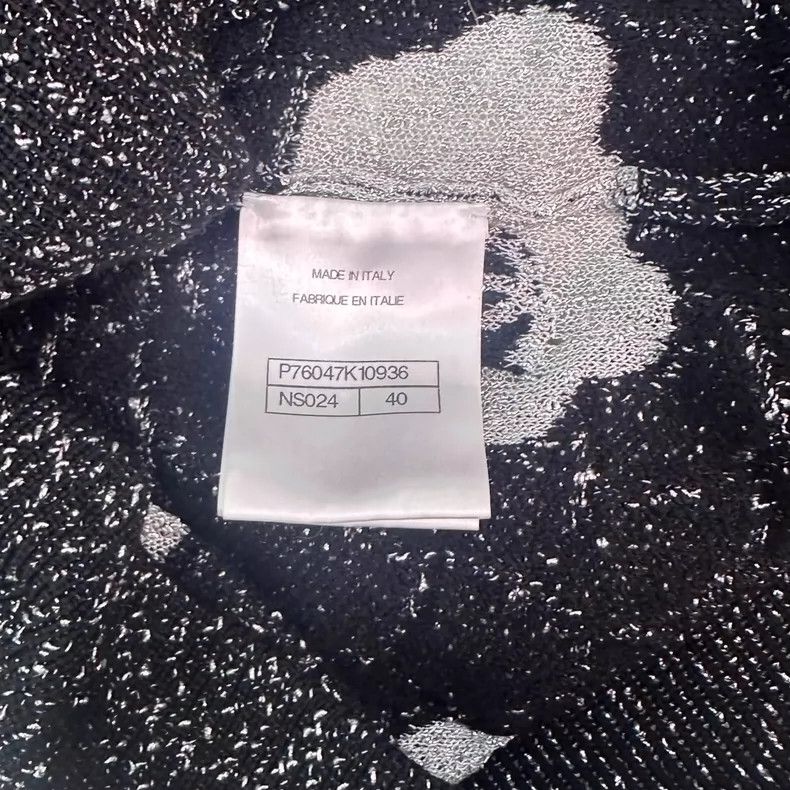 Chanel Chanel Camellia Pattern Knit Sweater - dmc Size US L / EU 52-54 / 3 - 4 Thumbnail