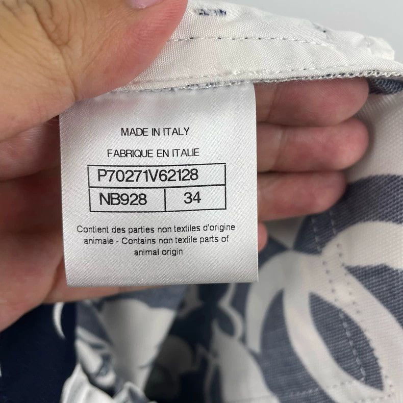 Chanel Chanel Navy White Camellia Shorts - dmc Size US 34 / EU 50 - 3 Thumbnail