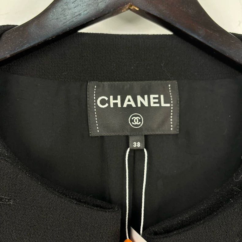 Chanel Chanel Black Gold Button Double-Breasted Coat - dmc Size US M / EU 48-50 / 2 - 2 Thumbnail