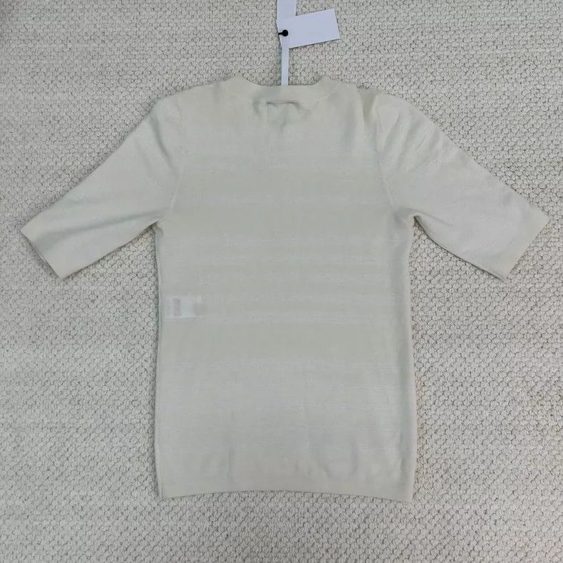Chanel Chanel Silk Cashmere Short Sleeve Knit Top - dmc Size US M / EU 48-50 / 2 - 3 Thumbnail