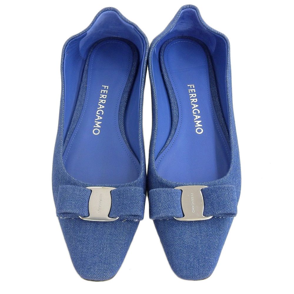Salvatore Ferragamo Salvatore Ferragamo Salvatore Ferragamo Vara Flat Shoes Leather Shoes DUTY FREE for USA Size ONE SIZE - 2 Thumbnail