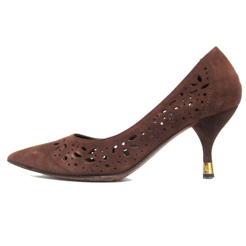 Louis Vuitton Louis Vuitton Cutwork Suede Pumps Suede Shoes DUTY FREE for USA
