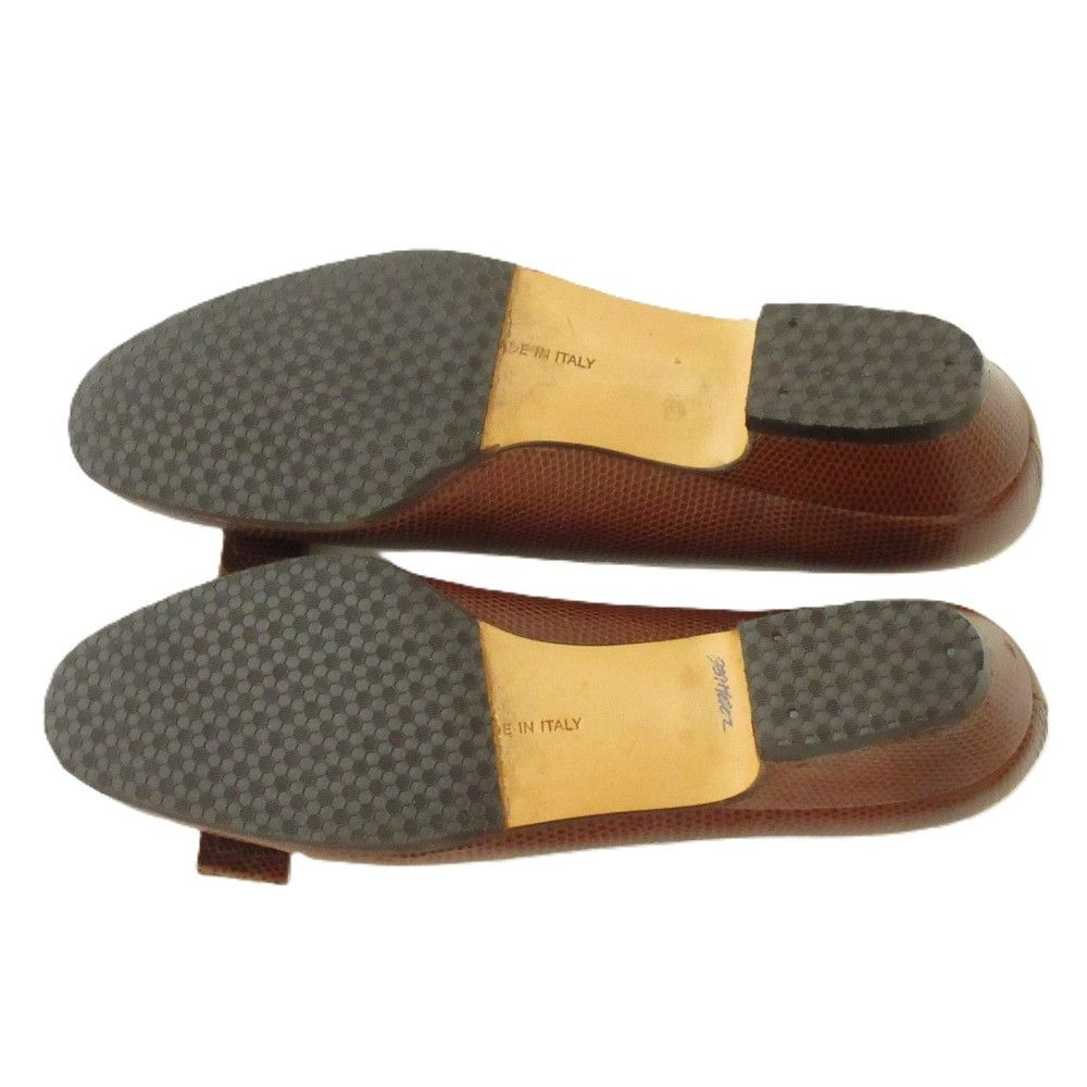 Salvatore Ferragamo Salvatore Ferragamo Salvatore Ferragamo Vara Ribbon Leather Lizard Embossed Pumps Leather Shoes DUTY FREE for USA Size ONE SIZE - 8 Thumbnail