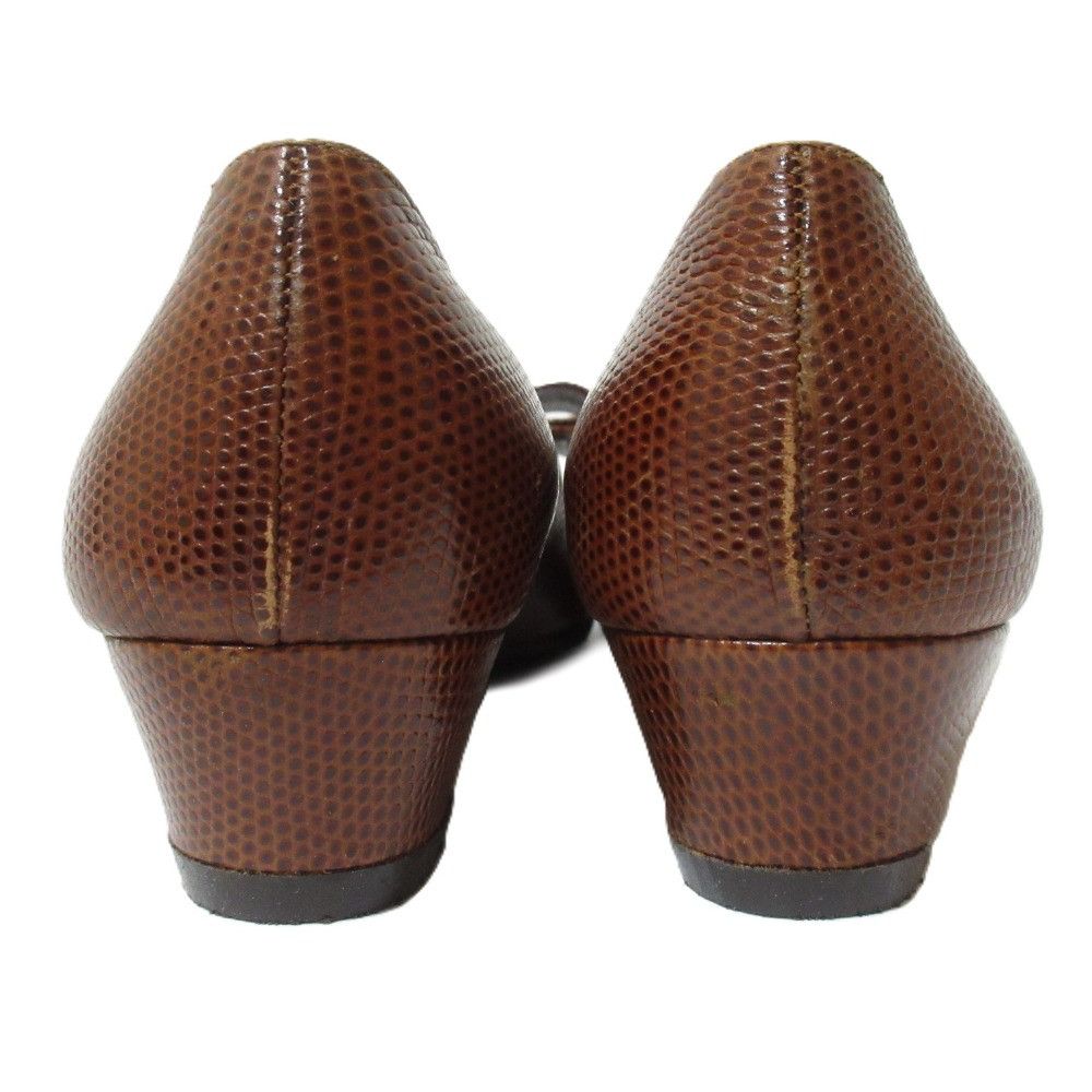 Salvatore Ferragamo Salvatore Ferragamo Salvatore Ferragamo Vara Ribbon Leather Lizard Embossed Pumps Leather Shoes DUTY FREE for USA Size ONE SIZE - 6 Thumbnail