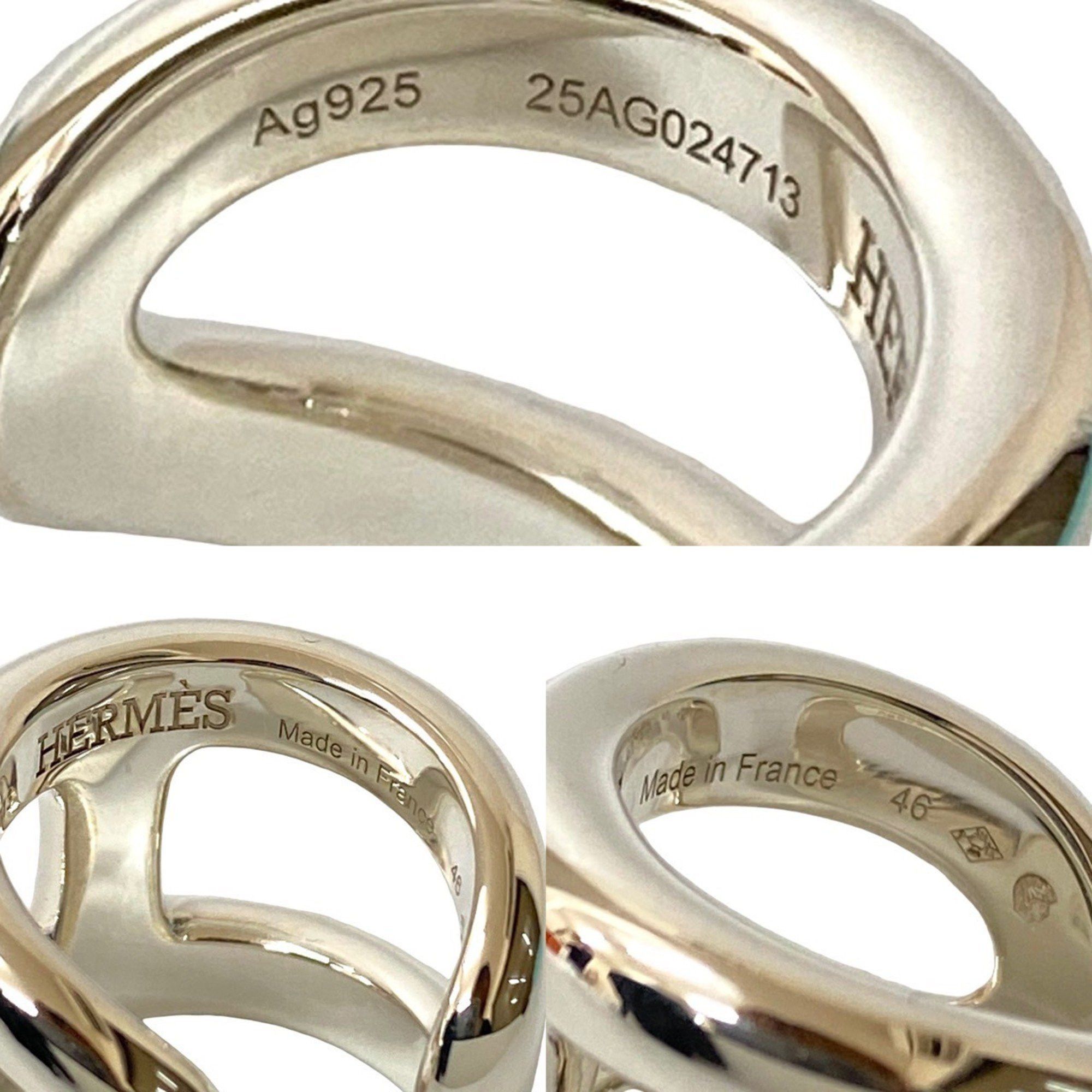 Hermes HERMES Osmos GM Silver 925 Ring, Accessory for Men and Women, Silver, 82536 Size ONE SIZE - 2 Thumbnail