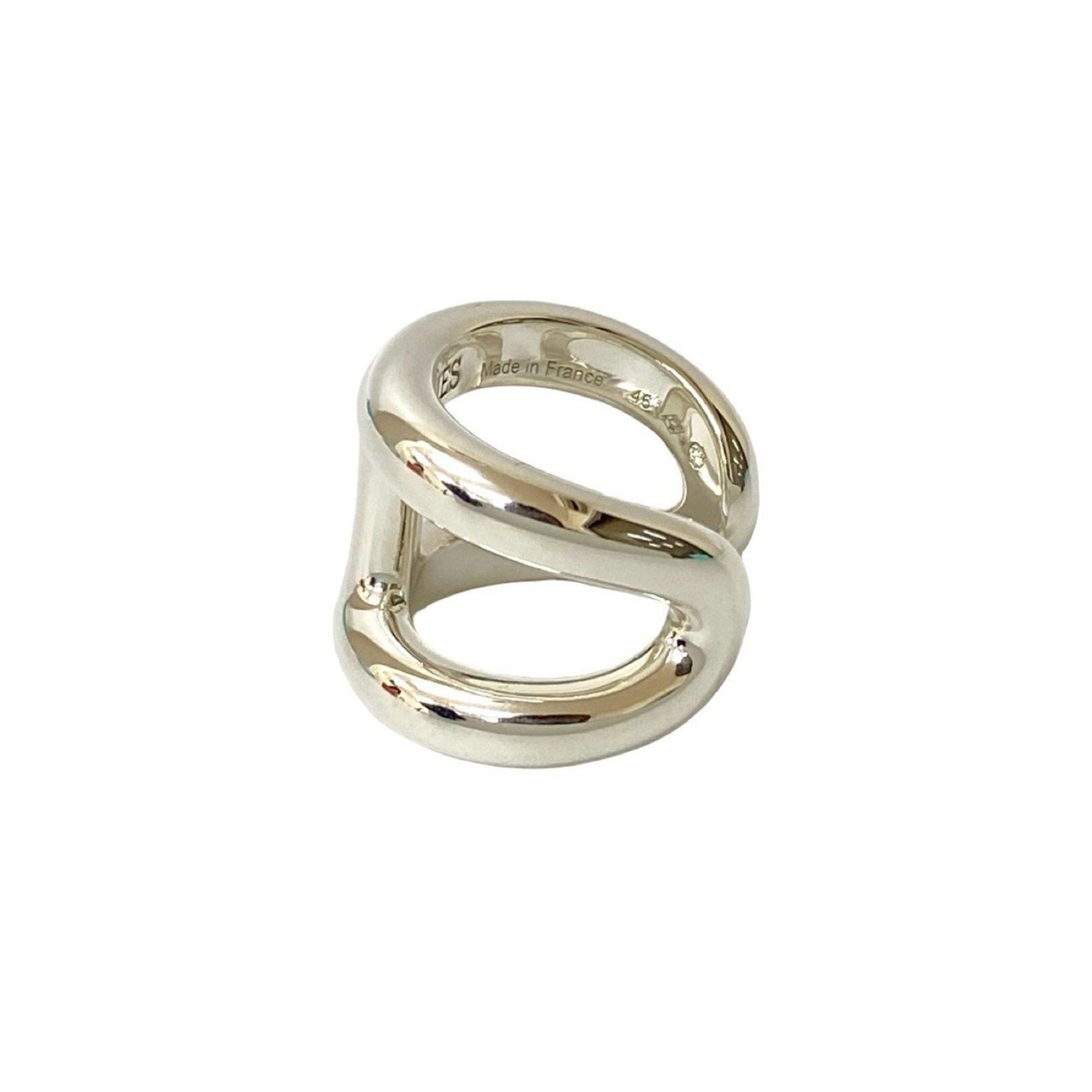 Hermes HERMES Osmos GM Silver 925 Ring, Accessory for Men and Women, Silver, 82536 Size ONE SIZE - 3 Thumbnail