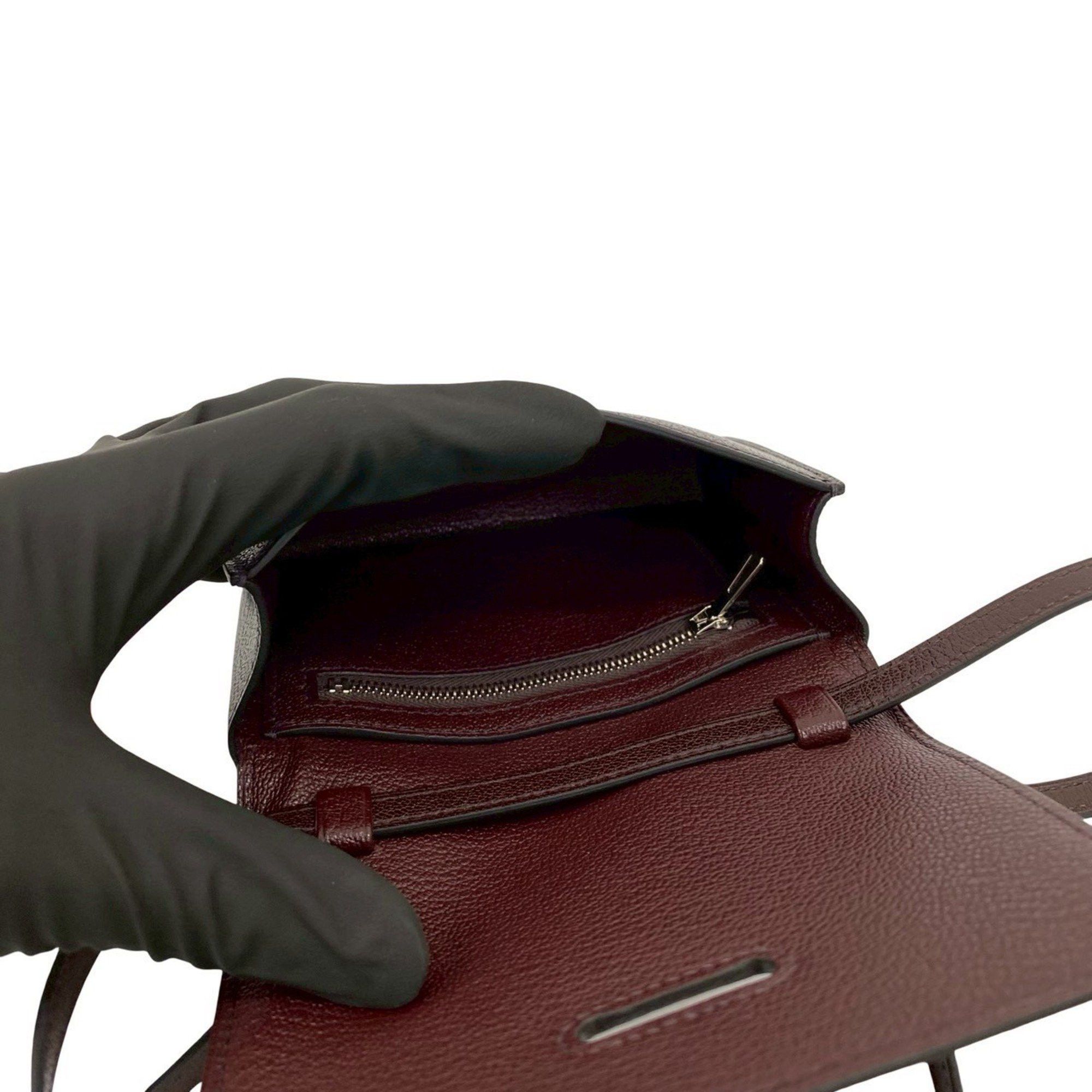 Hermes HERMES Chaine d'Ancre Compact Chevre Leather Mini Shoulder Bag, Brown, 04430 Size ONE SIZE - 9 Thumbnail
