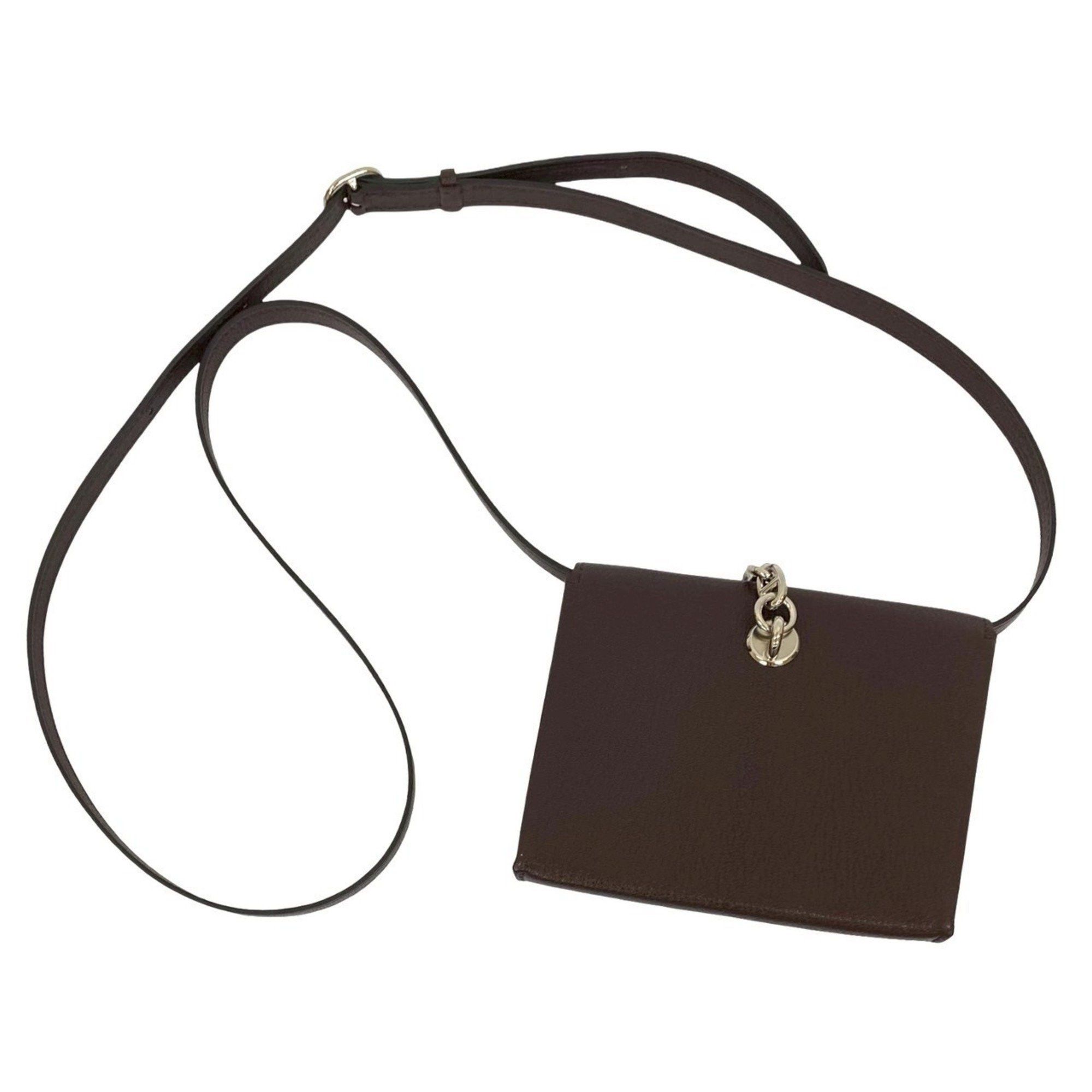 Hermes HERMES Chaine d'Ancre Compact Chevre Leather Mini Shoulder Bag, Brown, 04430 Size ONE SIZE - 3 Thumbnail
