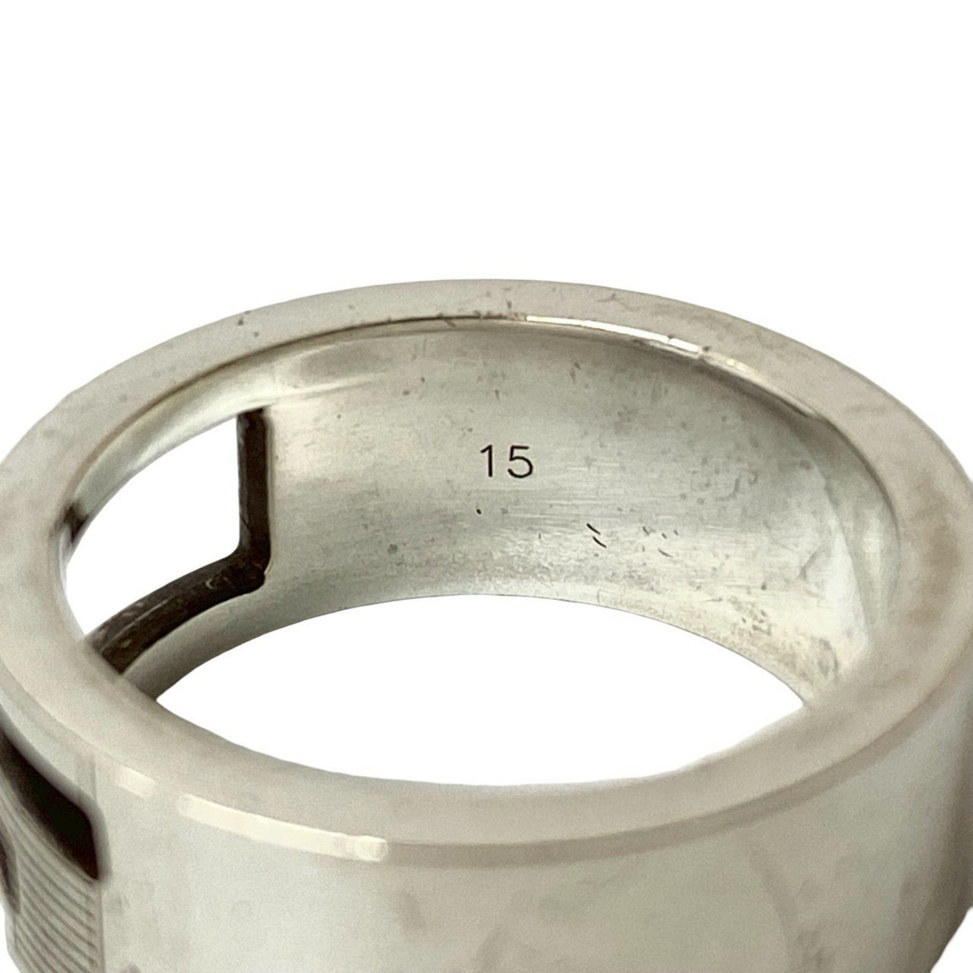 Gucci GUCCI Square G Ring, 925 Sterling Silver, Men's Accessory, 102-4 Size ONE SIZE - 3 Thumbnail