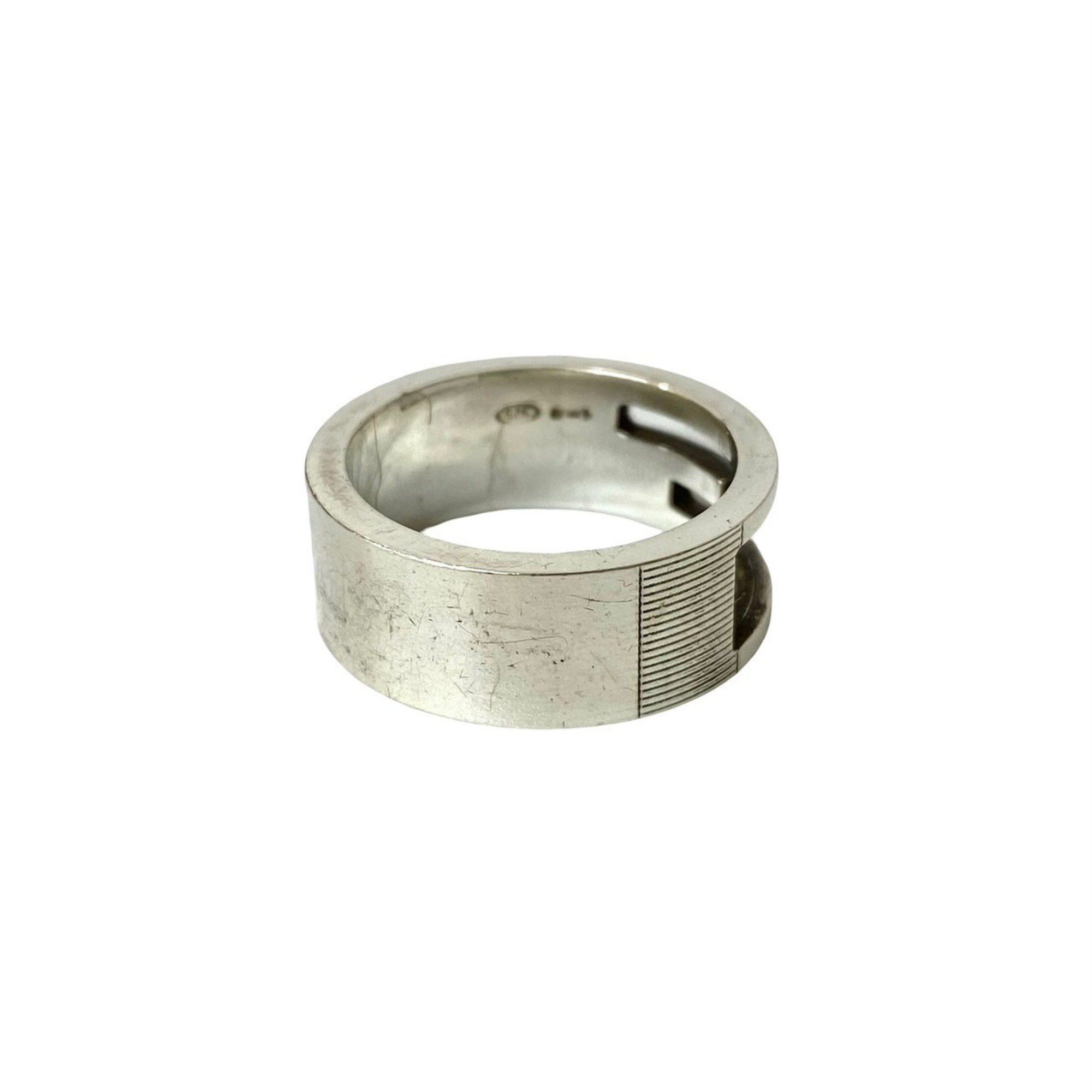 Gucci GUCCI Square G Ring, 925 Sterling Silver, Men's Accessory, 102-4 Size ONE SIZE - 6 Thumbnail