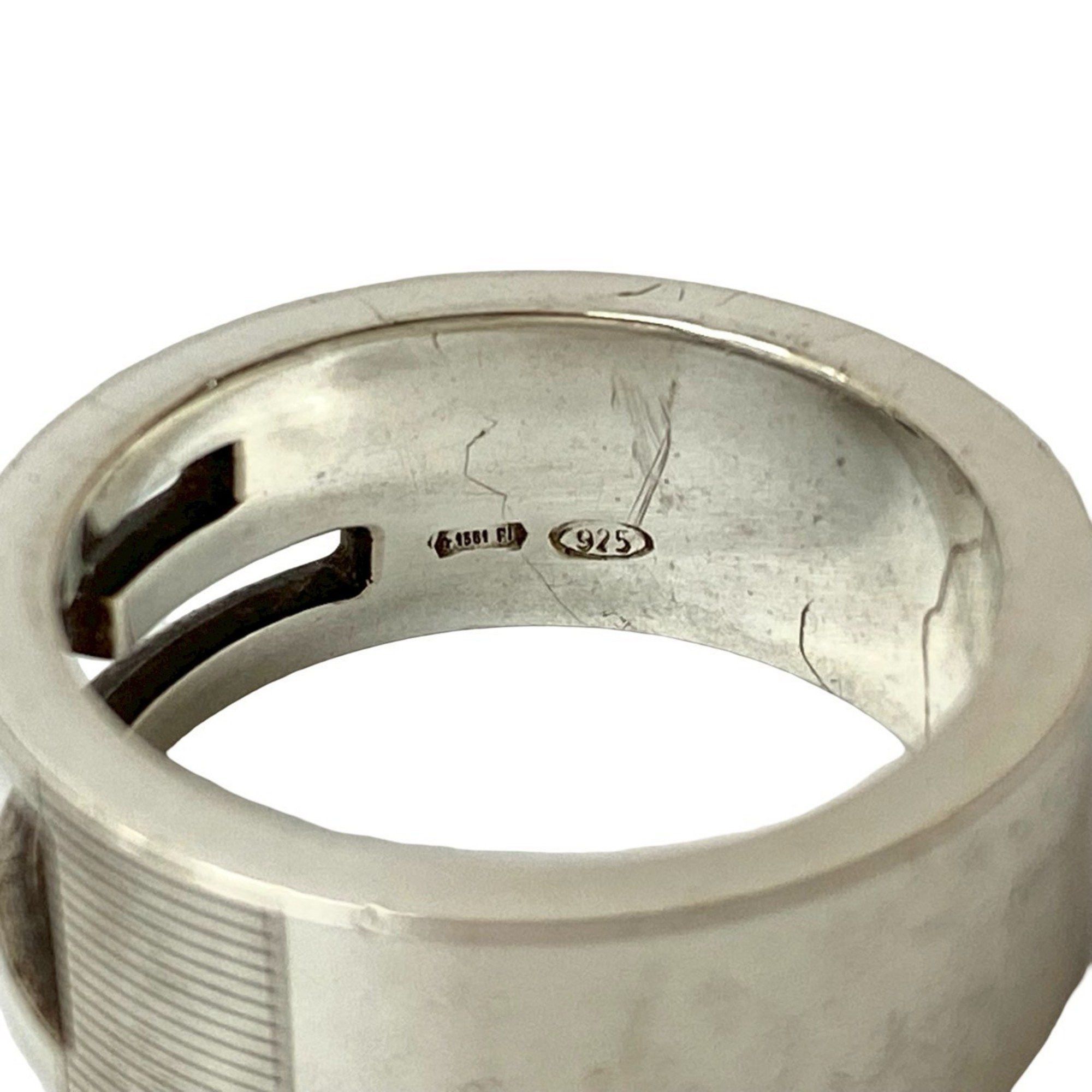Gucci GUCCI Square G Ring, 925 Sterling Silver, Men's Accessory, 102-4 Size ONE SIZE - 4 Thumbnail