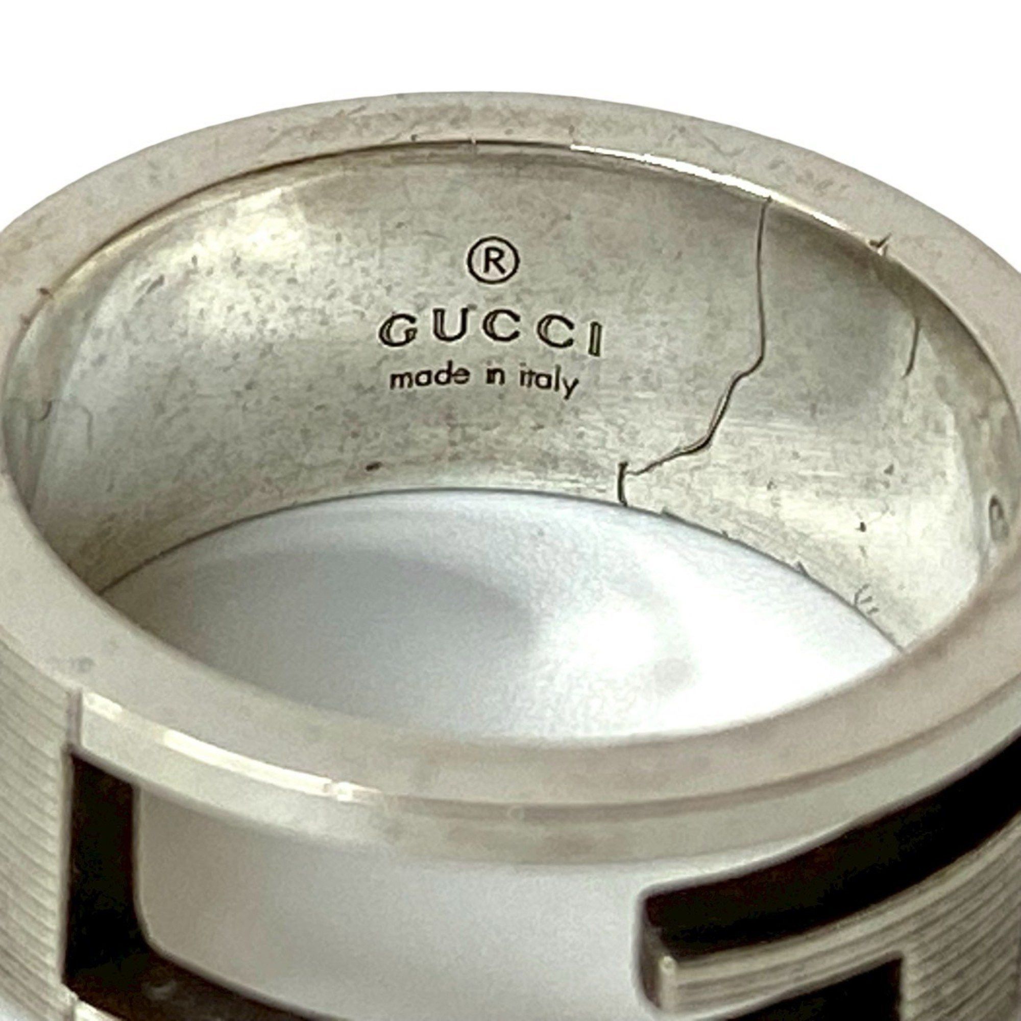 Gucci GUCCI Square G Ring, 925 Sterling Silver, Men's Accessory, 102-4 Size ONE SIZE - 2 Thumbnail
