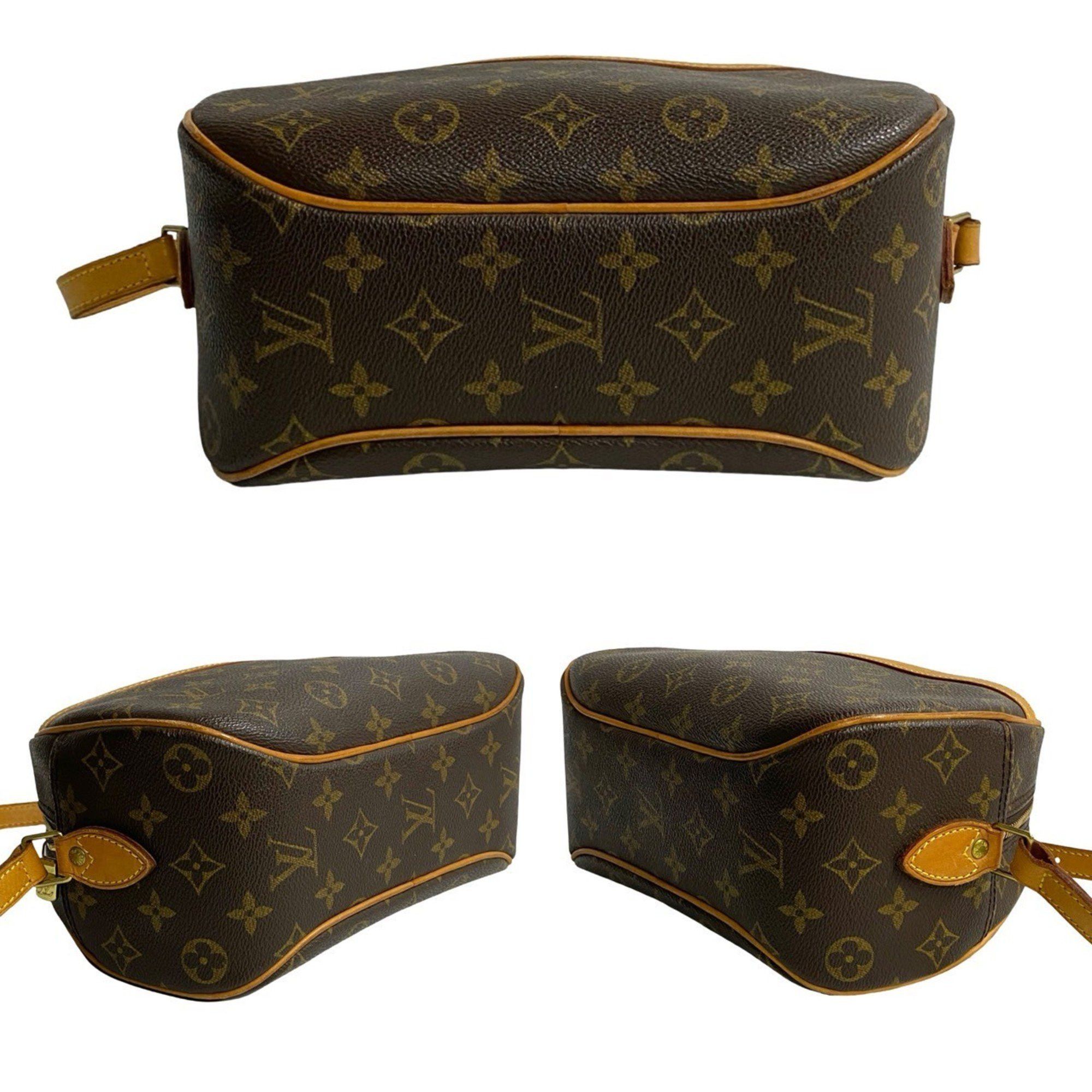 Louis Vuitton LOUIS VUITTON Blois Monogram Leather Mini Shoulder Bag/Pochette/Sacoche in Brown (08661) Size ONE SIZE - 6 Thumbnail