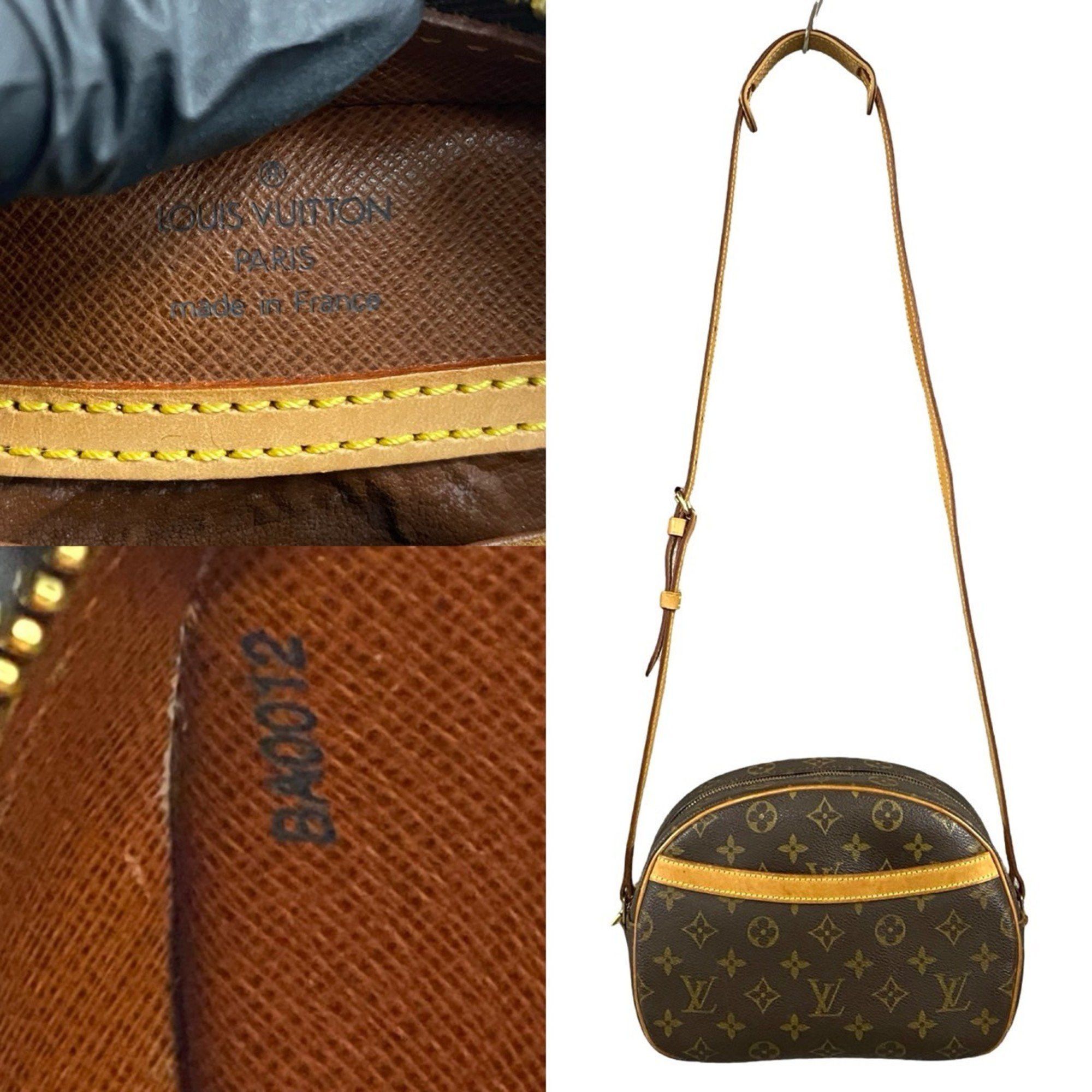 Louis Vuitton LOUIS VUITTON Blois Monogram Leather Mini Shoulder Bag/Pochette/Sacoche in Brown (08661) Size ONE SIZE - 3 Thumbnail