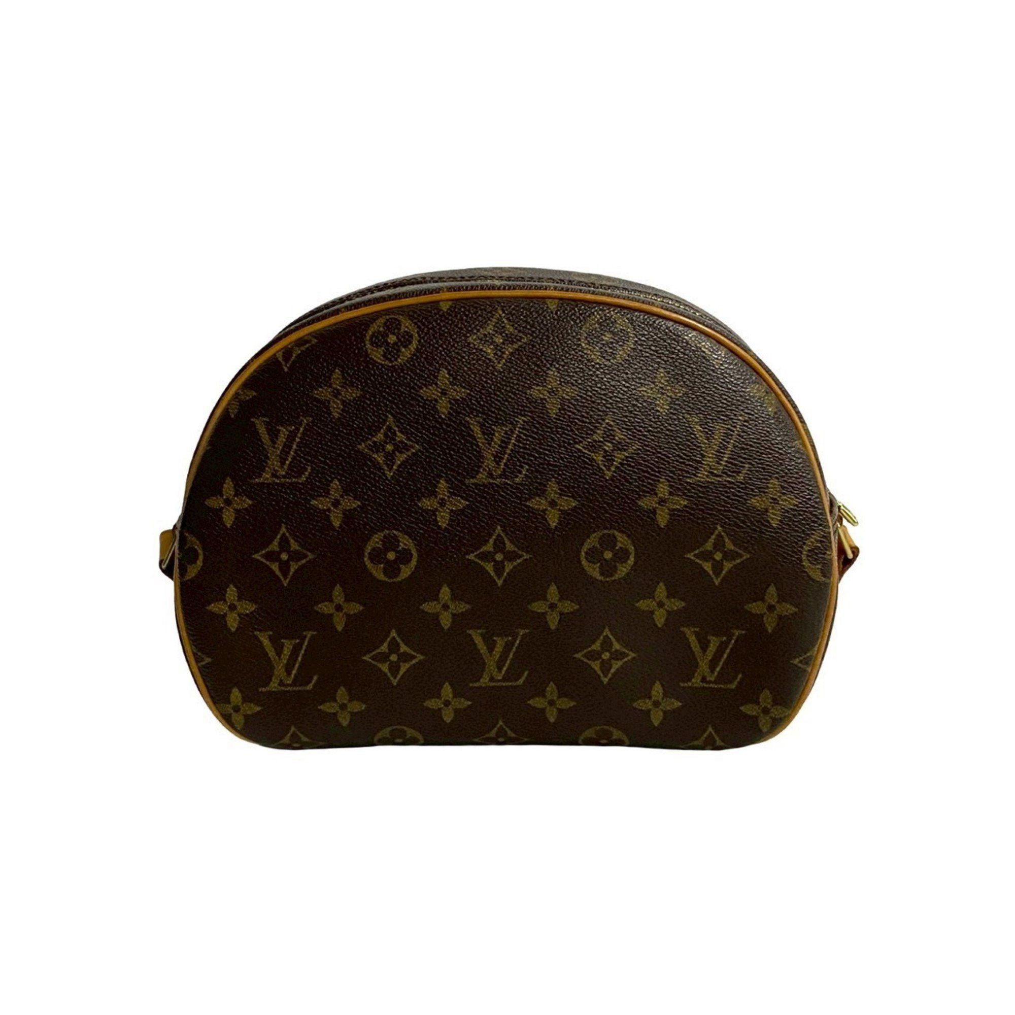 Louis Vuitton LOUIS VUITTON Blois Monogram Leather Mini Shoulder Bag/Pochette/Sacoche in Brown (08661) Size ONE SIZE - 4 Thumbnail