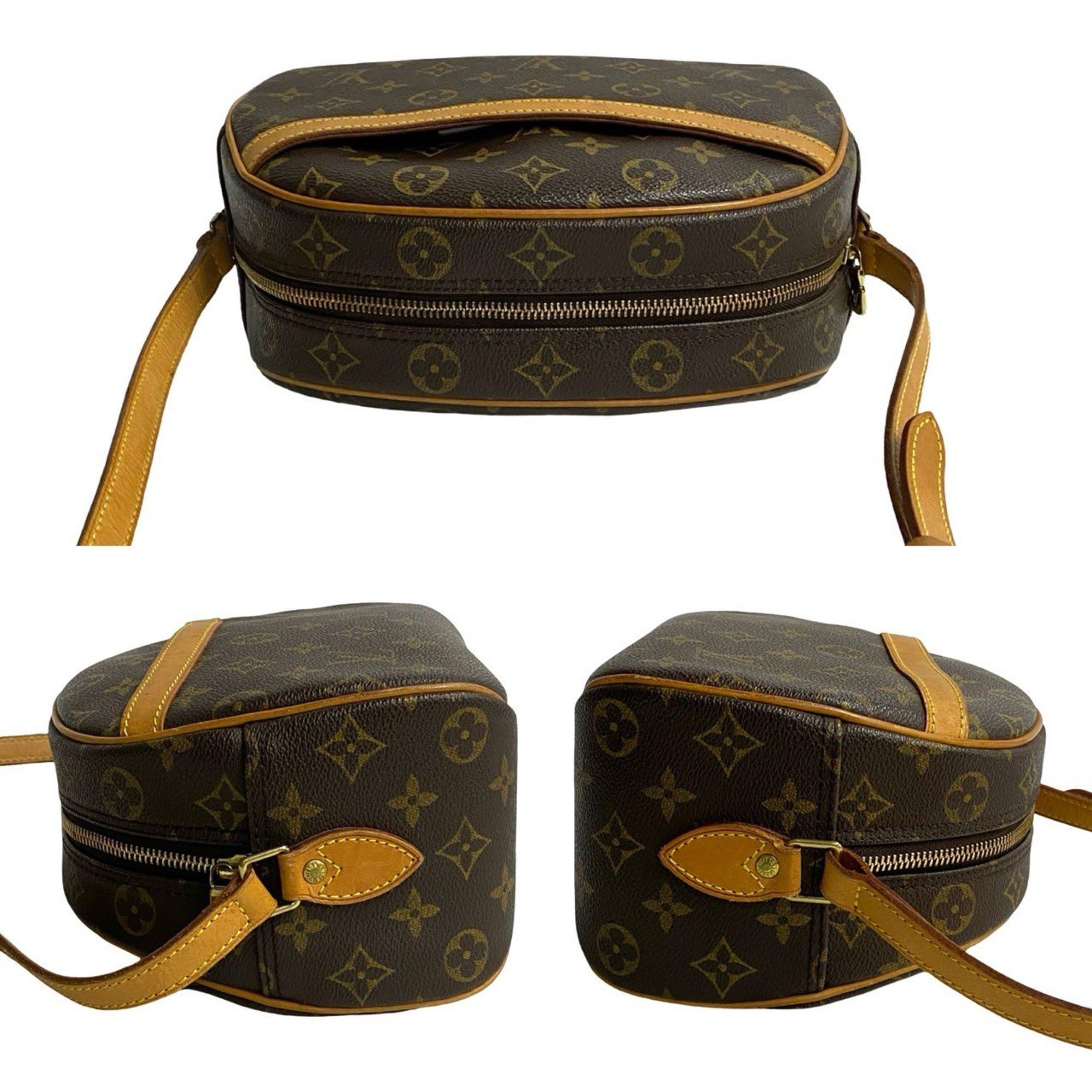 Louis Vuitton LOUIS VUITTON Blois Monogram Leather Mini Shoulder Bag/Pochette/Sacoche in Brown (08661) Size ONE SIZE - 5 Thumbnail