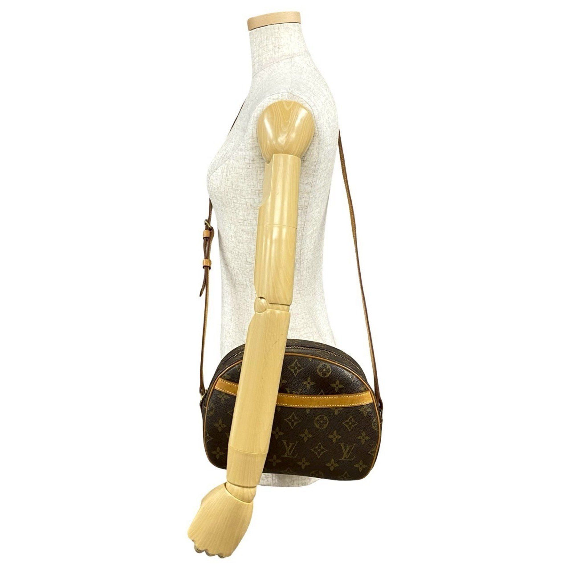 Louis Vuitton LOUIS VUITTON Blois Monogram Leather Mini Shoulder Bag/Pochette/Sacoche in Brown (08661) Size ONE SIZE - 2 Thumbnail