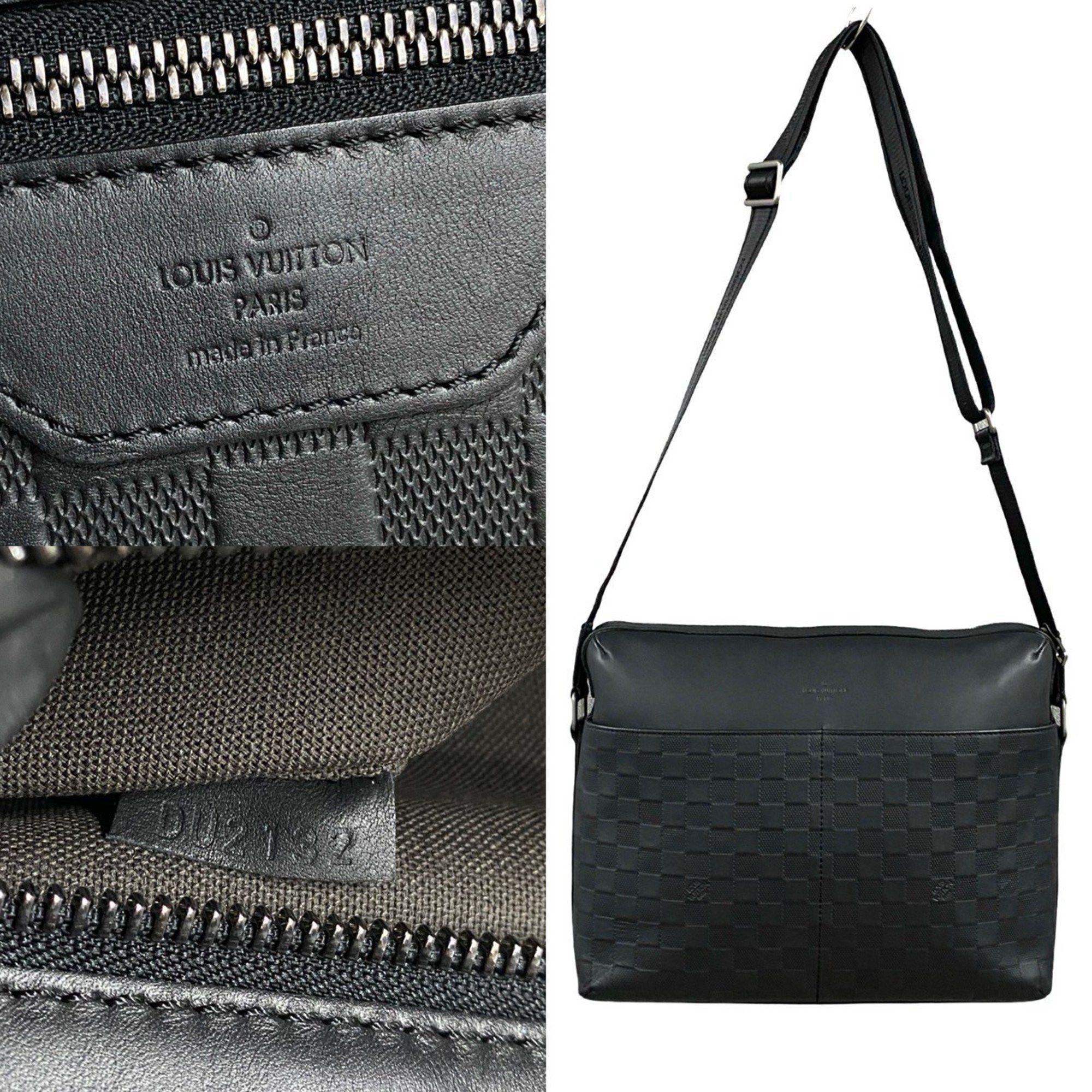 Louis Vuitton LOUIS VUITTON Calypso MM Damier Infini Leather Shoulder Bag/Business Bag in Noir (506-7) Size ONE SIZE - 3 Thumbnail