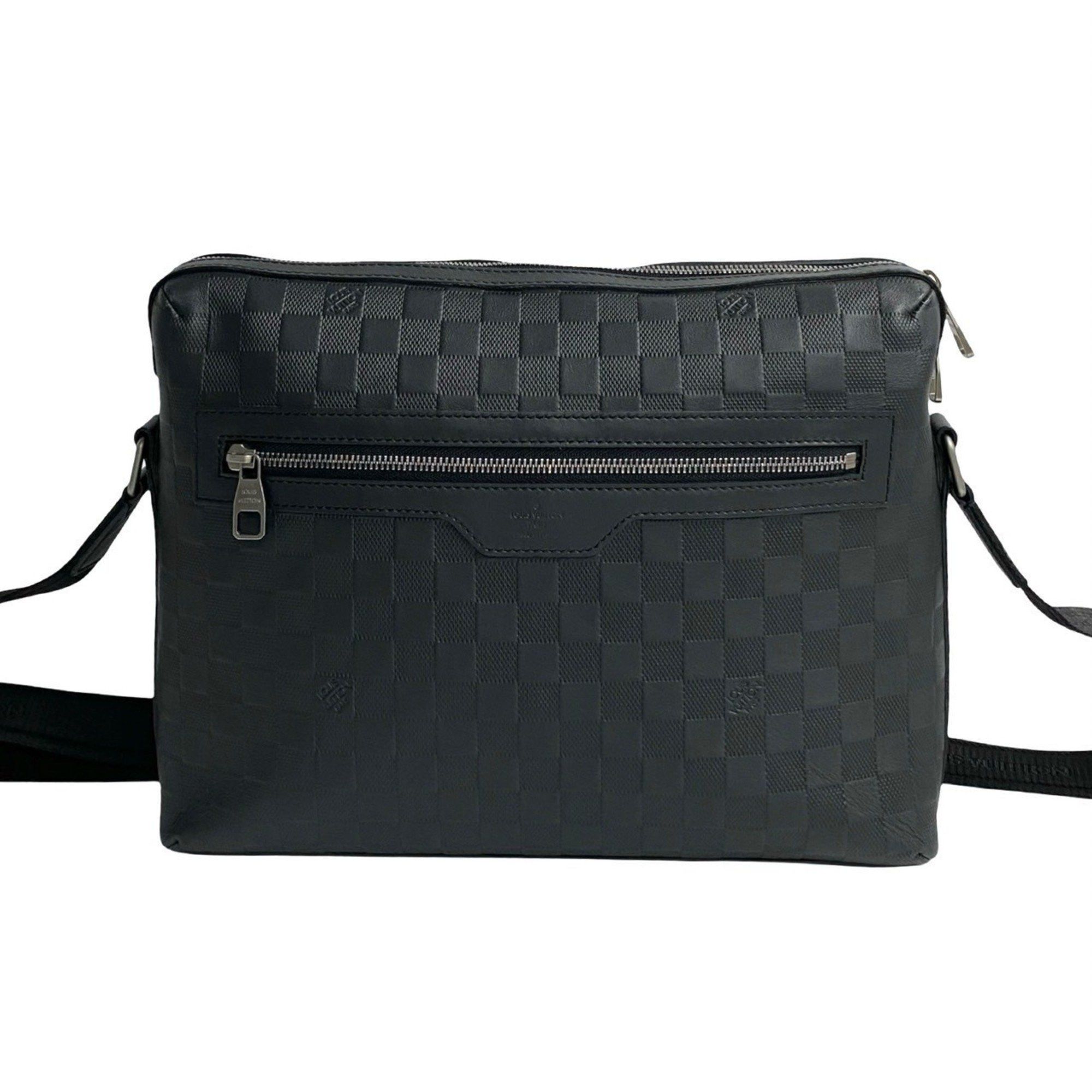 Louis Vuitton LOUIS VUITTON Calypso MM Damier Infini Leather Shoulder Bag/Business Bag in Noir (506-7) Size ONE SIZE - 4 Thumbnail
