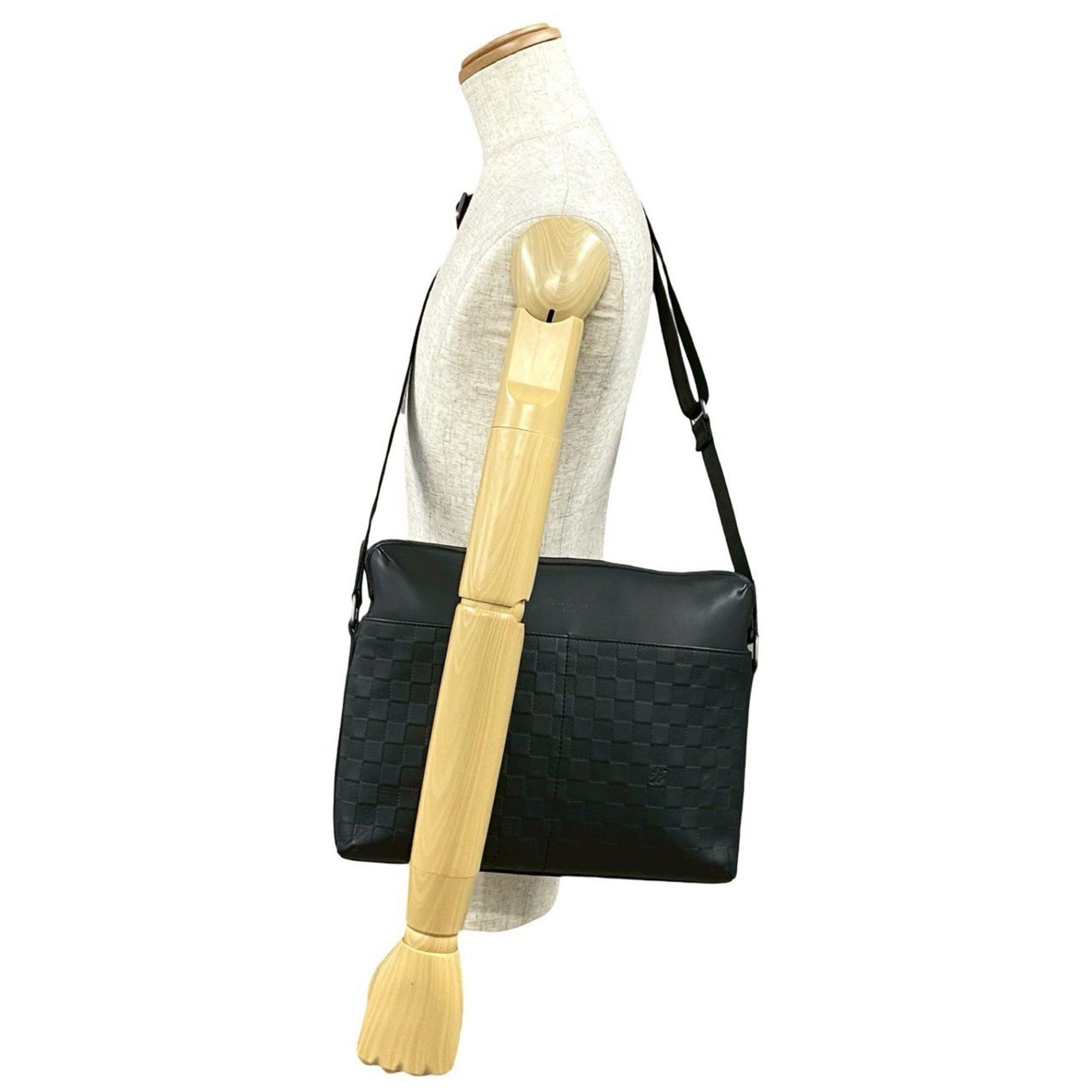 Louis Vuitton LOUIS VUITTON Calypso MM Damier Infini Leather Shoulder Bag/Business Bag in Noir (506-7) Size ONE SIZE - 2 Thumbnail