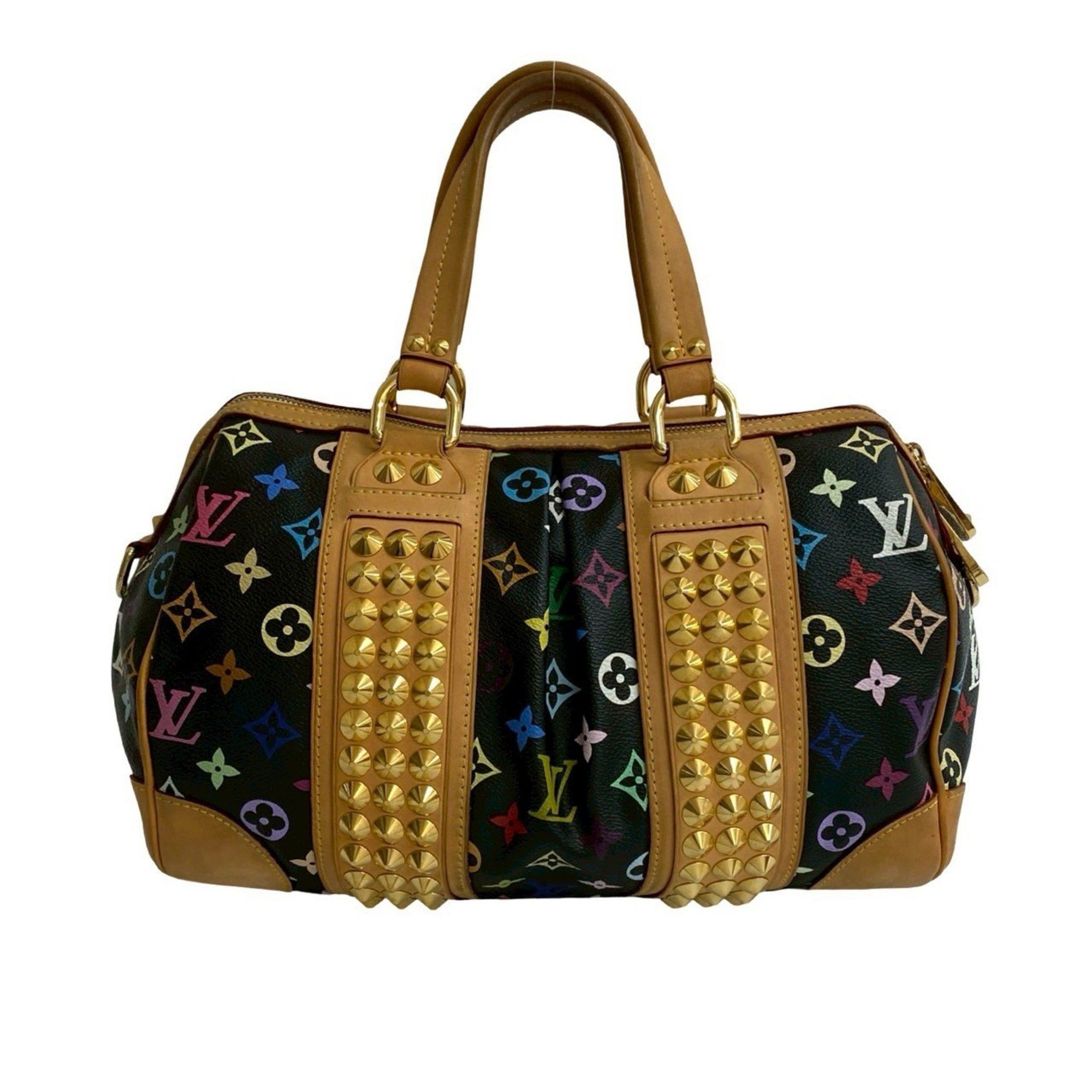 LOUIS VUITTON Courtney MM Monogram Multicolor Leather 2-Way