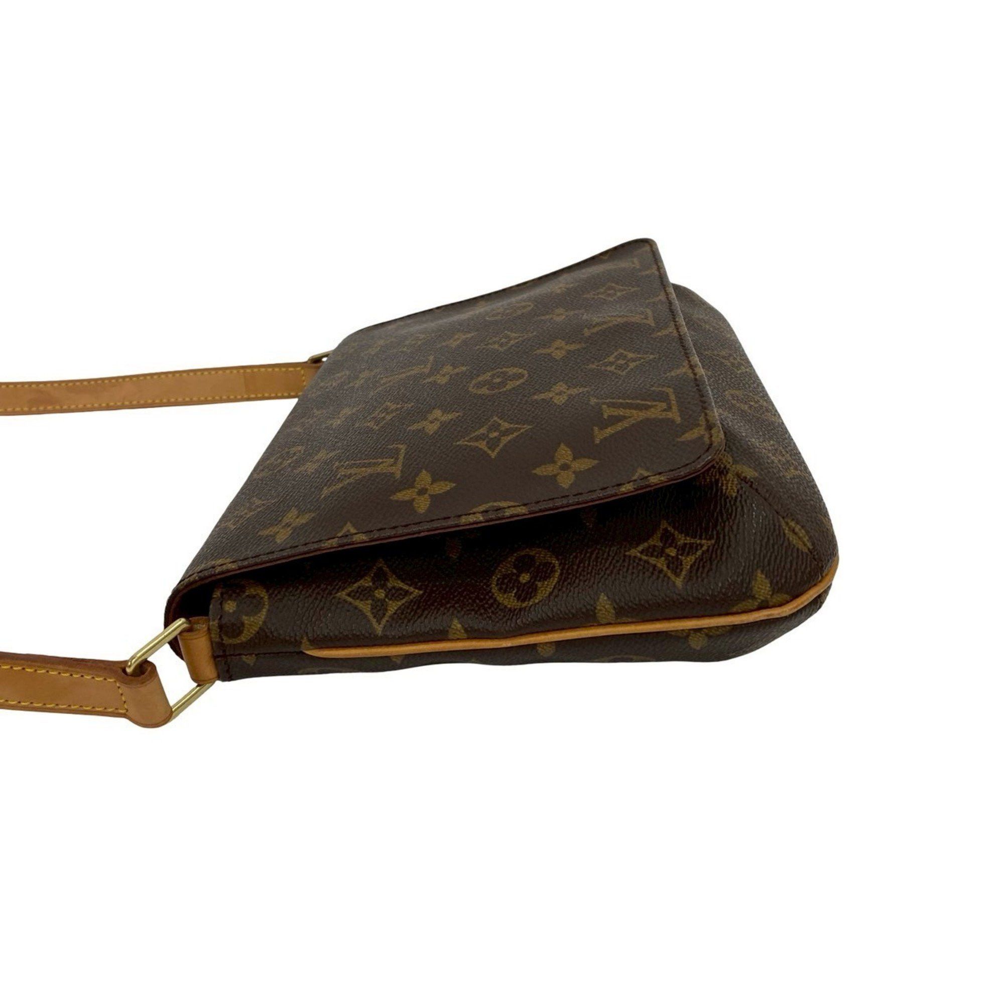 LOUIS VUITTON Musette Tango Monogram Leather Semi-One Shoulder Bag 