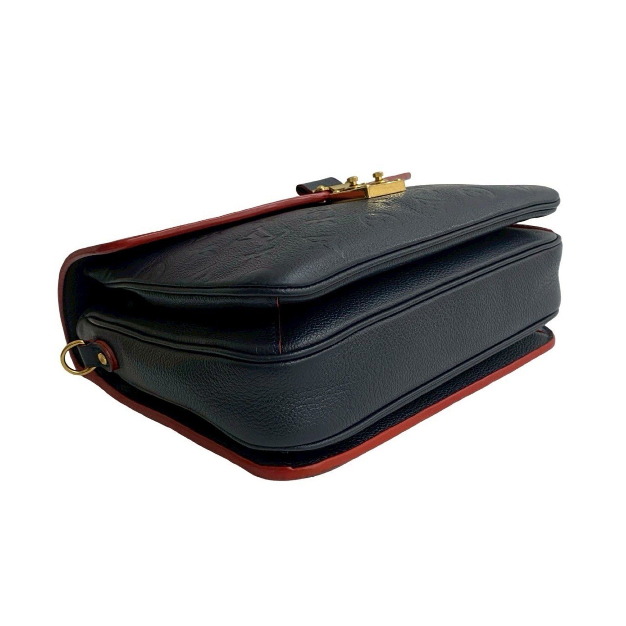 Louis Vuitton LOUIS VUITTON Pochette Metis MM Monogram Empreinte Leather Shoulder Bag/Handbag Navy 31242 Size ONE SIZE - 7 Thumbnail