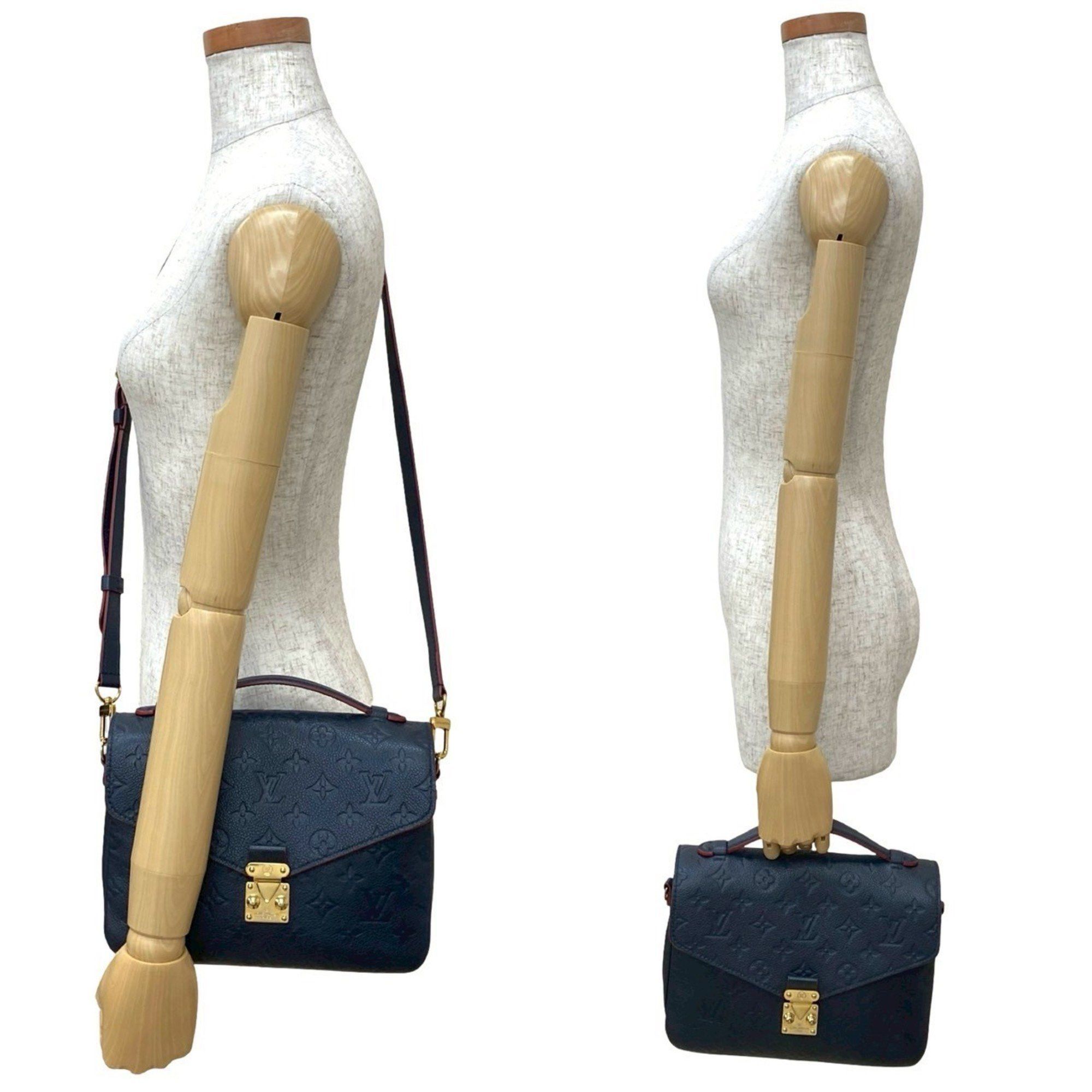 Louis Vuitton LOUIS VUITTON Pochette Metis MM Monogram Empreinte Leather Shoulder Bag/Handbag Navy 31242 Size ONE SIZE - 2 Thumbnail