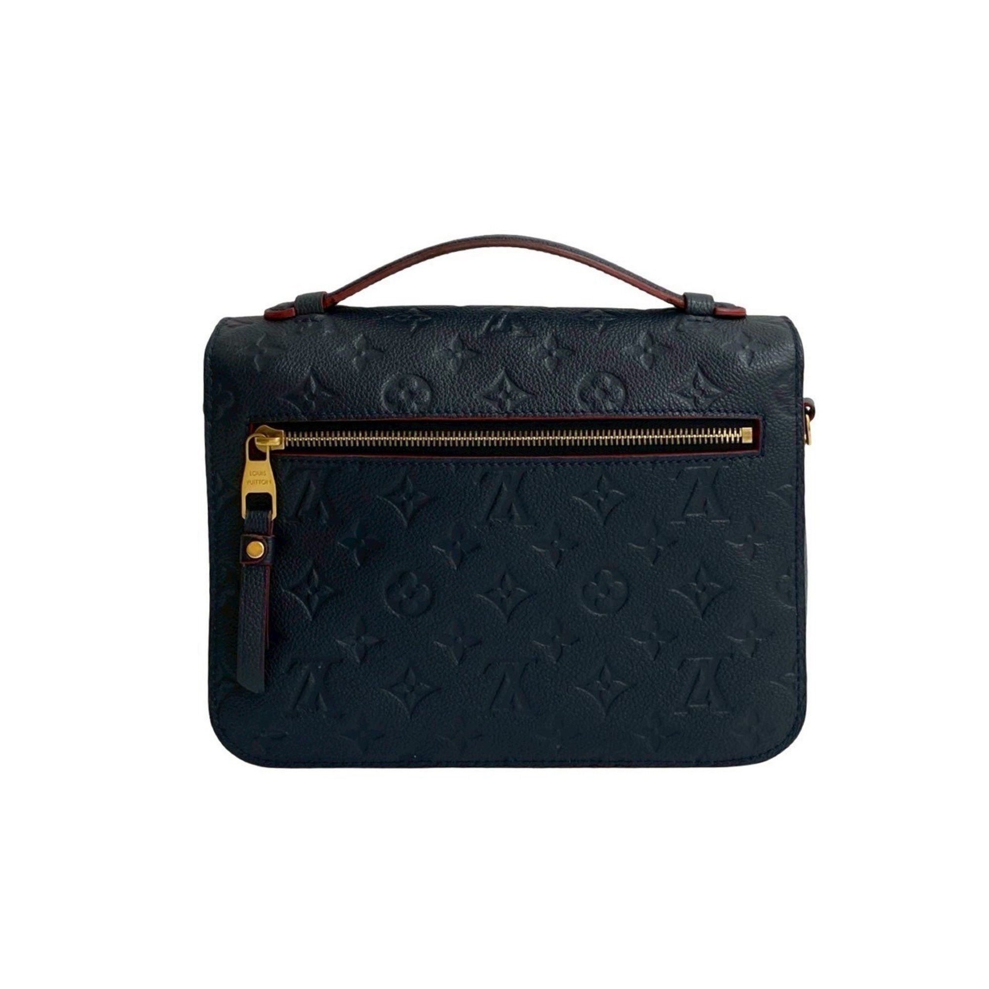 Louis Vuitton LOUIS VUITTON Pochette Metis MM Monogram Empreinte Leather Shoulder Bag/Handbag Navy 31242 Size ONE SIZE - 3 Thumbnail