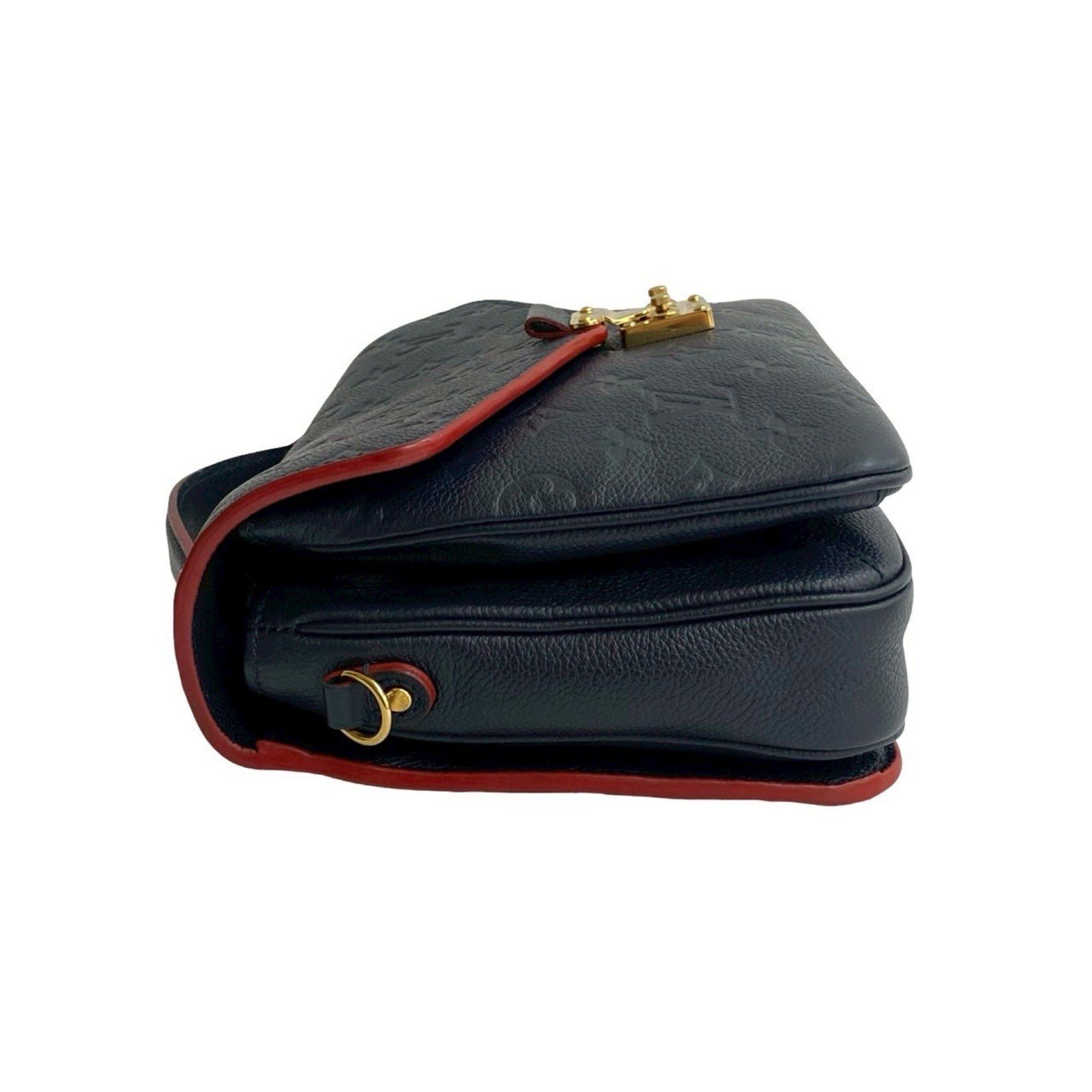 Louis Vuitton LOUIS VUITTON Pochette Metis MM Monogram Empreinte Leather Shoulder Bag/Handbag Navy 31242 Size ONE SIZE - 5 Thumbnail