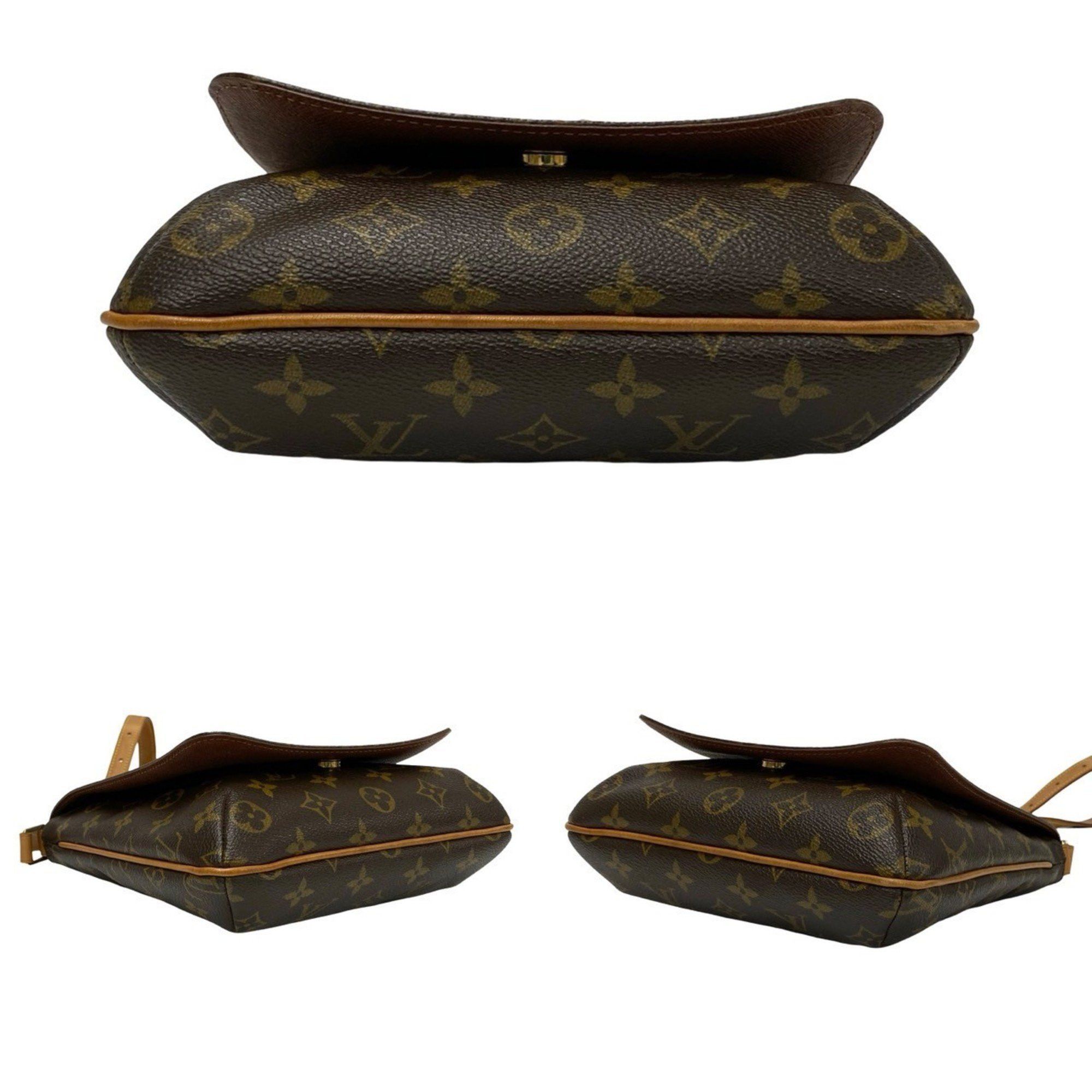 Louis Vuitton LOUIS VUITTON Musette Salsa Monogram Leather Mini Shoulder Bag/Pochette in Brown (25680) Size ONE SIZE - 6 Thumbnail
