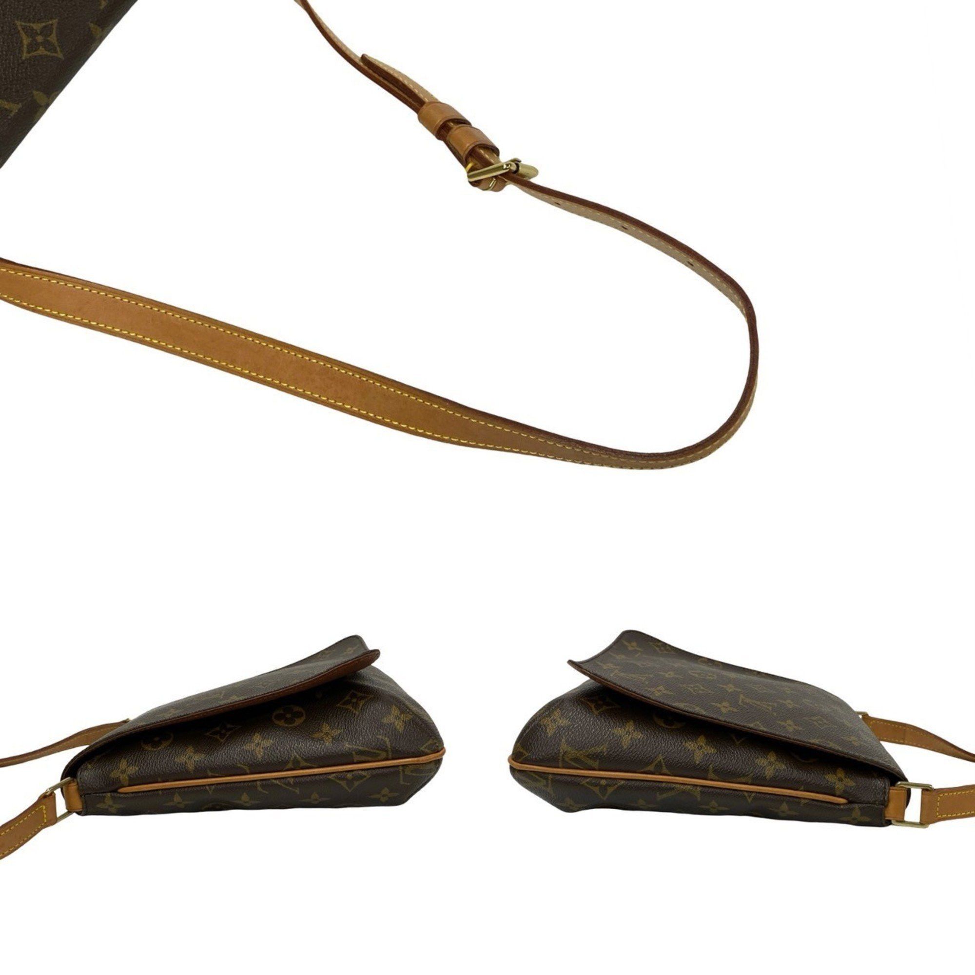 Louis Vuitton LOUIS VUITTON Musette Salsa Monogram Leather Mini Shoulder Bag/Pochette in Brown (25680) Size ONE SIZE - 5 Thumbnail