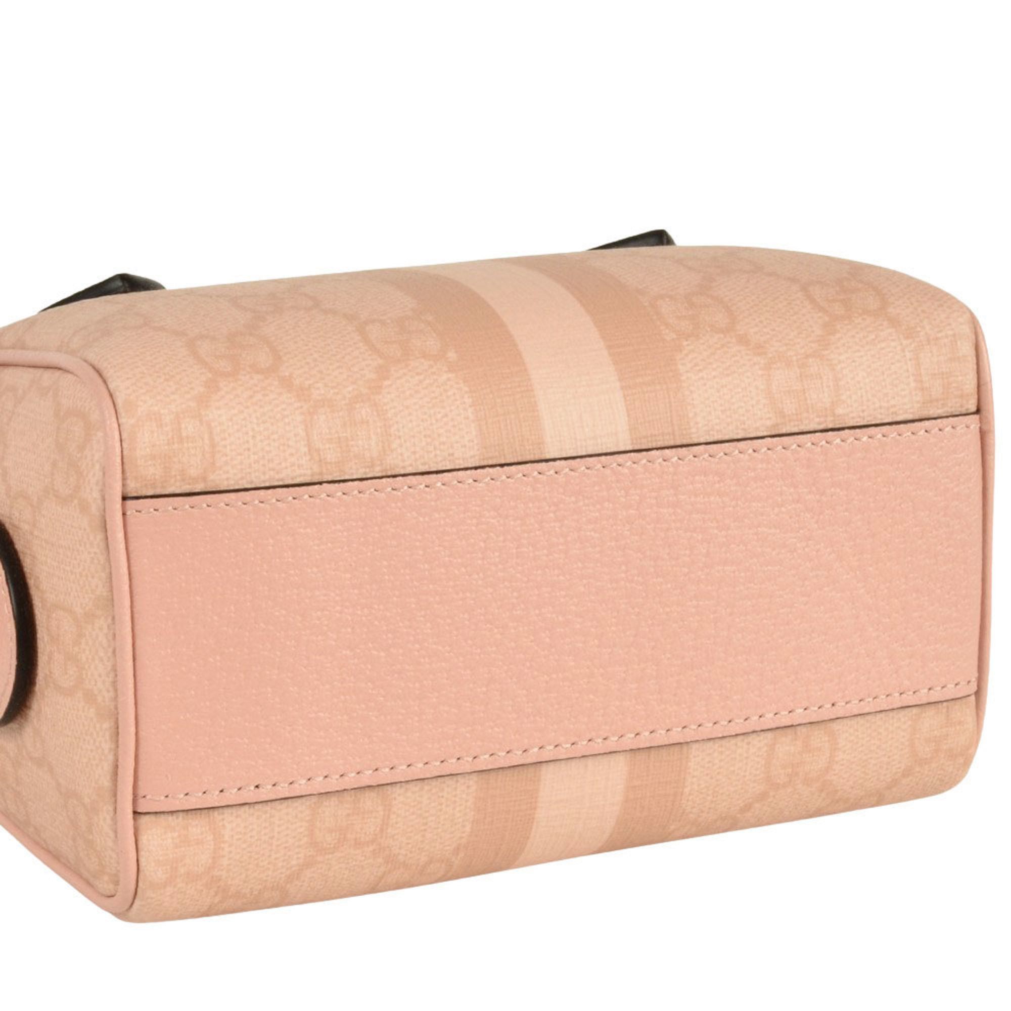 Gucci Gucci Ophidia Super Mini Handbag GG Supreme Canvas 781490 Pink Shoulder Bag Size ONE SIZE - 4 Thumbnail