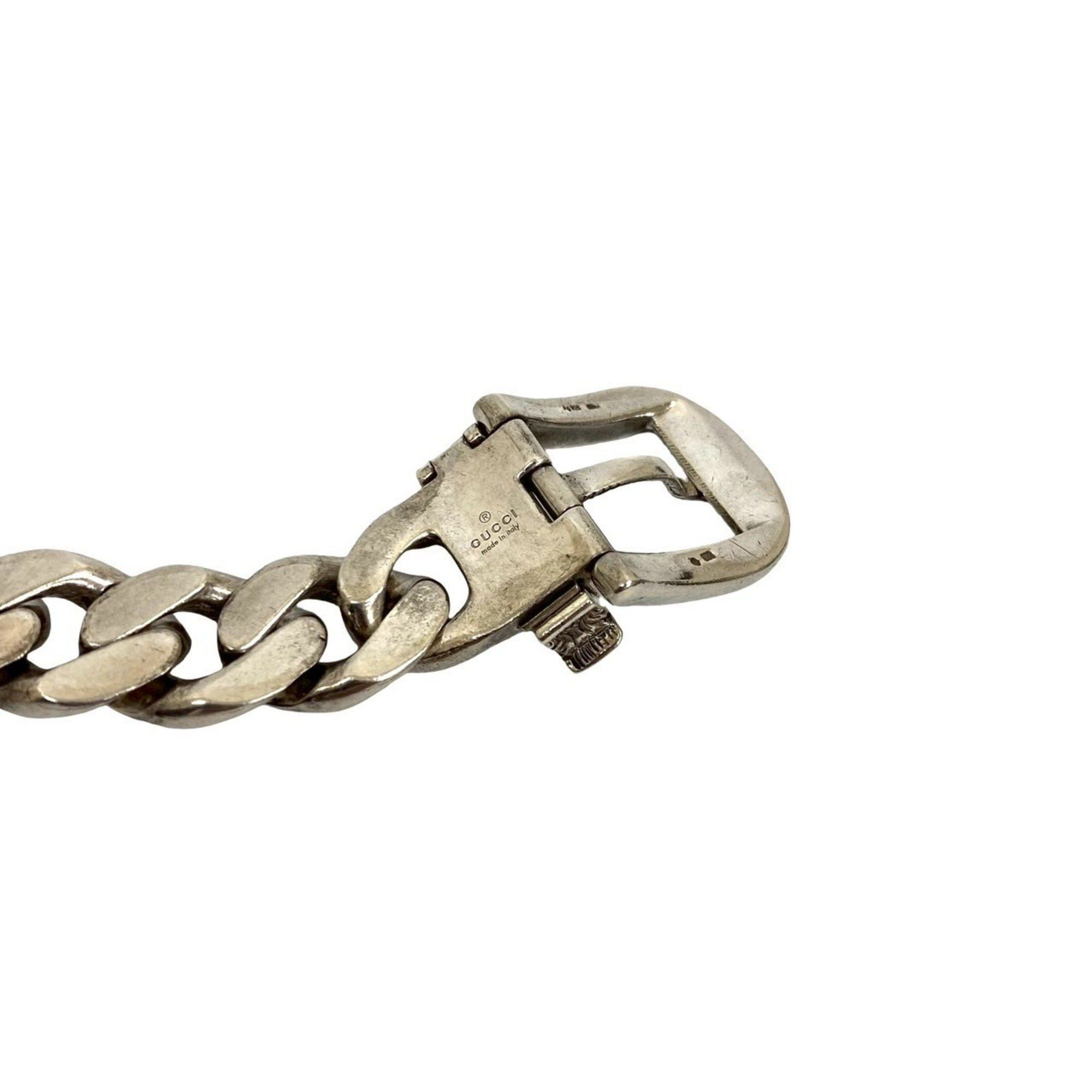Gucci GUCCI Arabesque Cat Head Curb Chain Necklace in Sterling Silver (925) 68420 Size ONE SIZE - 3 Thumbnail