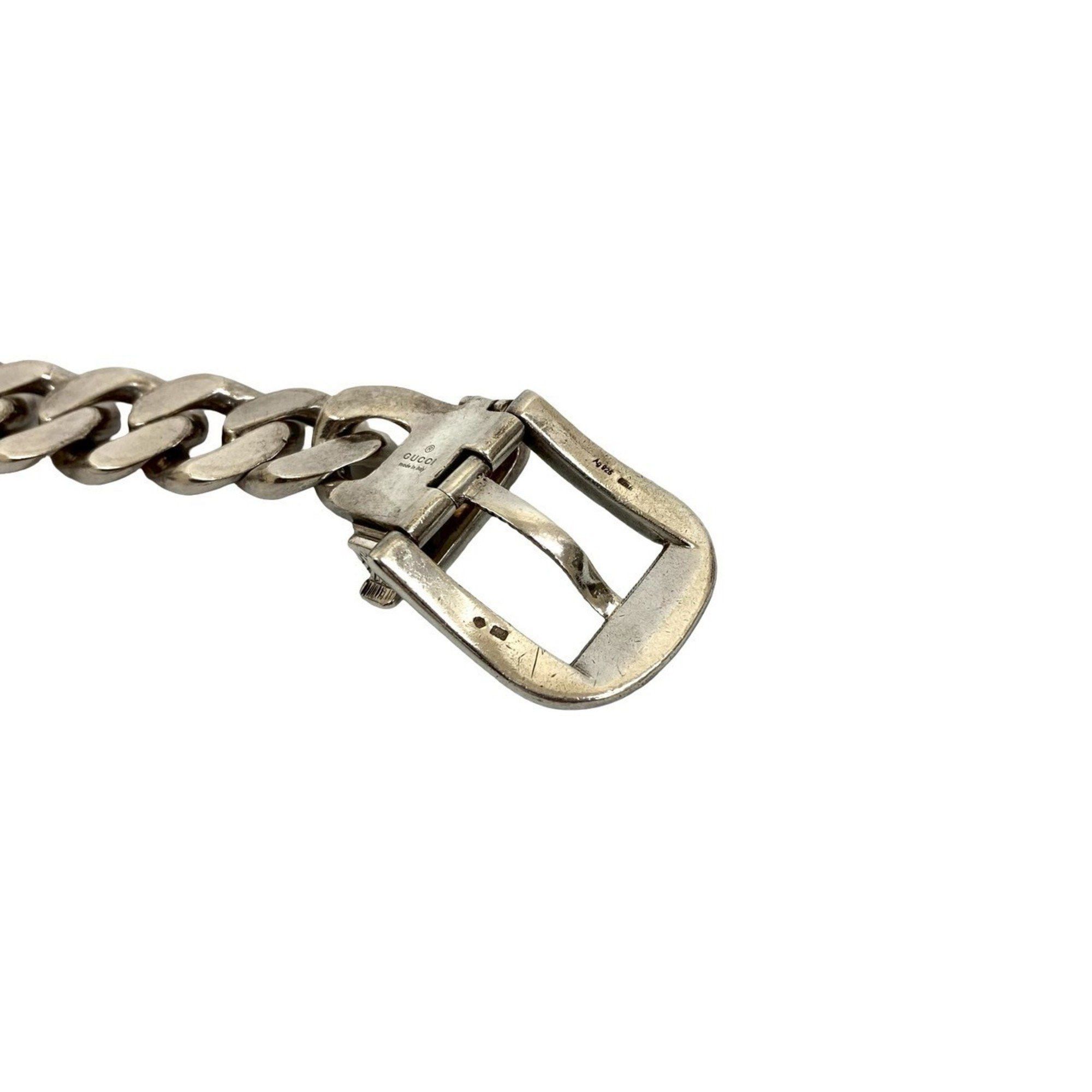 Gucci GUCCI Arabesque Cat Head Curb Chain Necklace in Sterling Silver (925) 68420 Size ONE SIZE - 5 Thumbnail