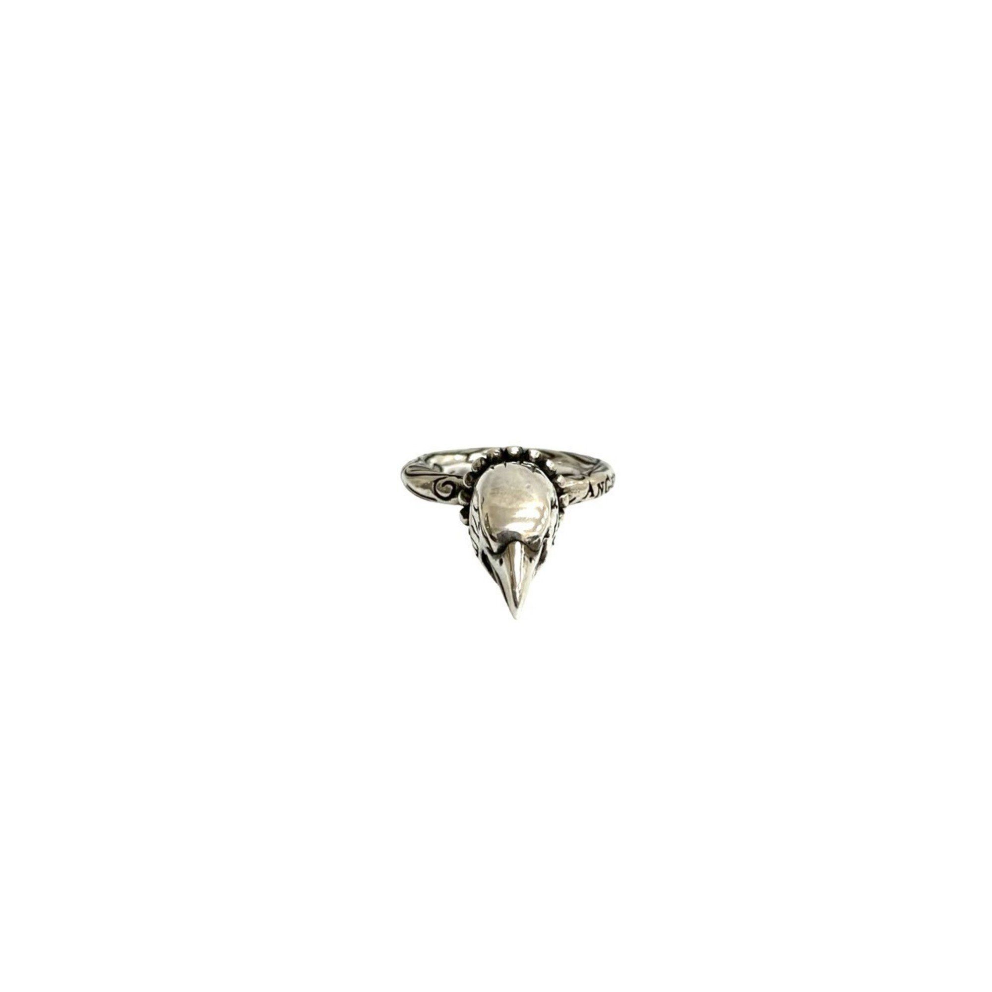 Gucci GUCCI Anger Forest Eagle Head Ring in 925 Sterling Silver, Women's, 34278 Size ONE SIZE - 6 Thumbnail