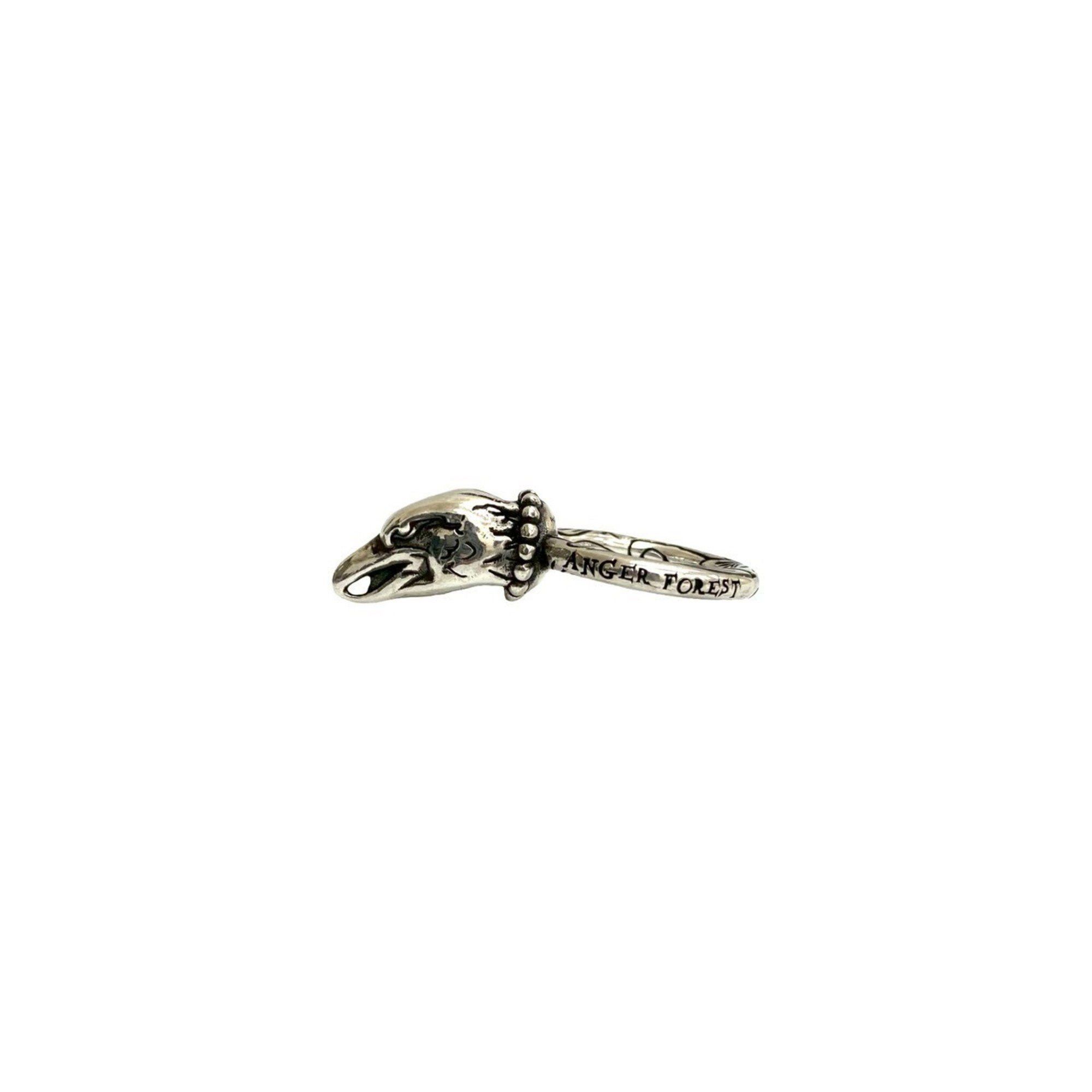 Gucci GUCCI Anger Forest Eagle Head Ring in 925 Sterling Silver, Women's, 34278 Size ONE SIZE - 4 Thumbnail