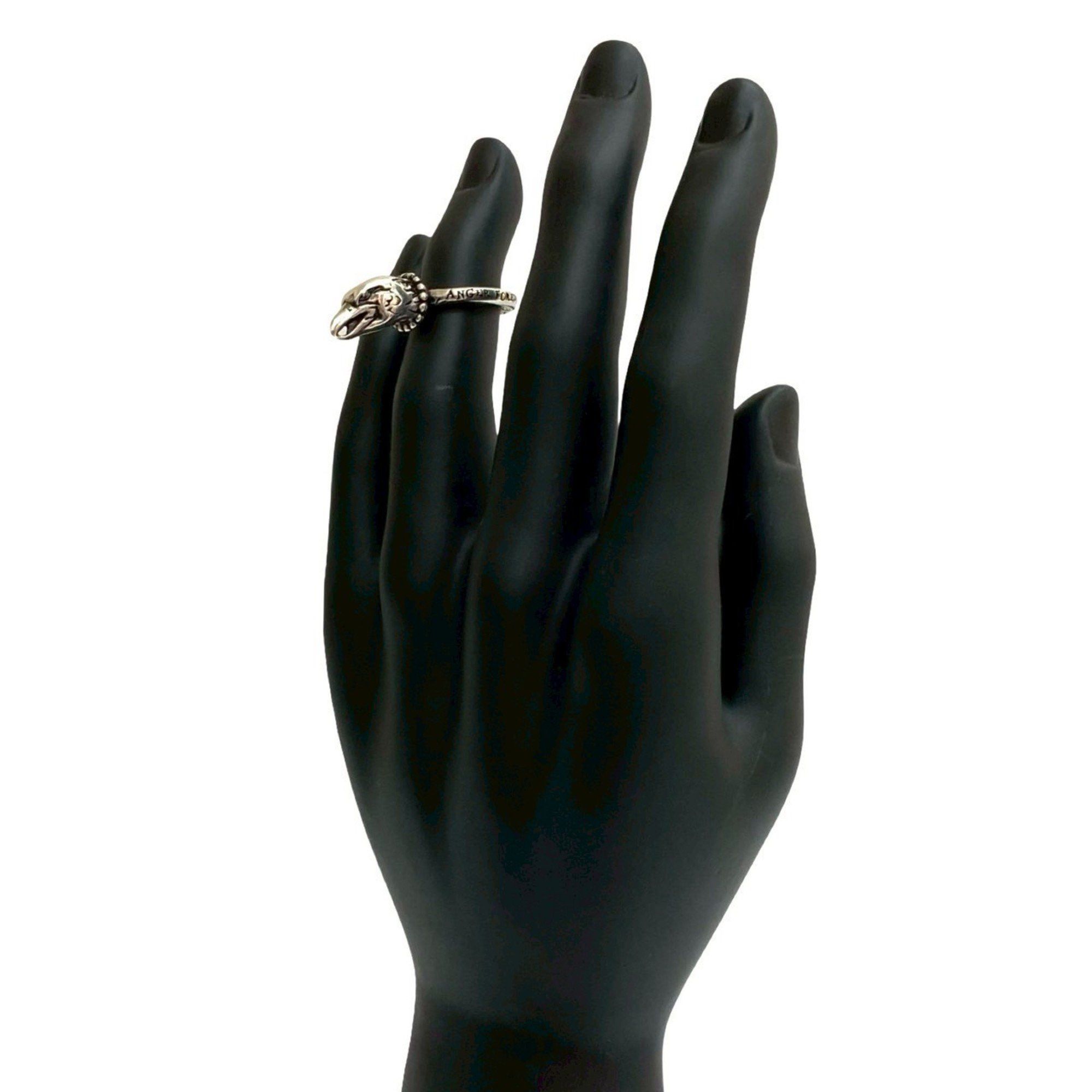 Gucci GUCCI Anger Forest Eagle Head Ring in 925 Sterling Silver, Women's, 34278 Size ONE SIZE - 2 Thumbnail