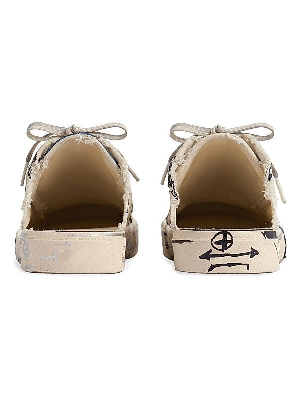 Balenciaga Paris Low Top Sketch Sneakers Mules in Beige Size US 7 / EU 40 - 2 Thumbnail