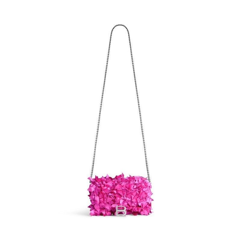 Balenciaga Hourglass Wallet On Chain Satin Bows Size ONE SIZE - 4 Thumbnail