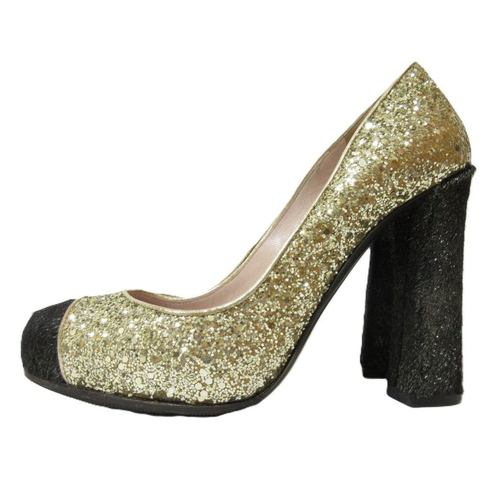 Miu Miu Miu Miu Miu Miu Glitter Haircalf Pumps Leather Shoes DUTY FREE for USA Size ONE SIZE - 3 Thumbnail