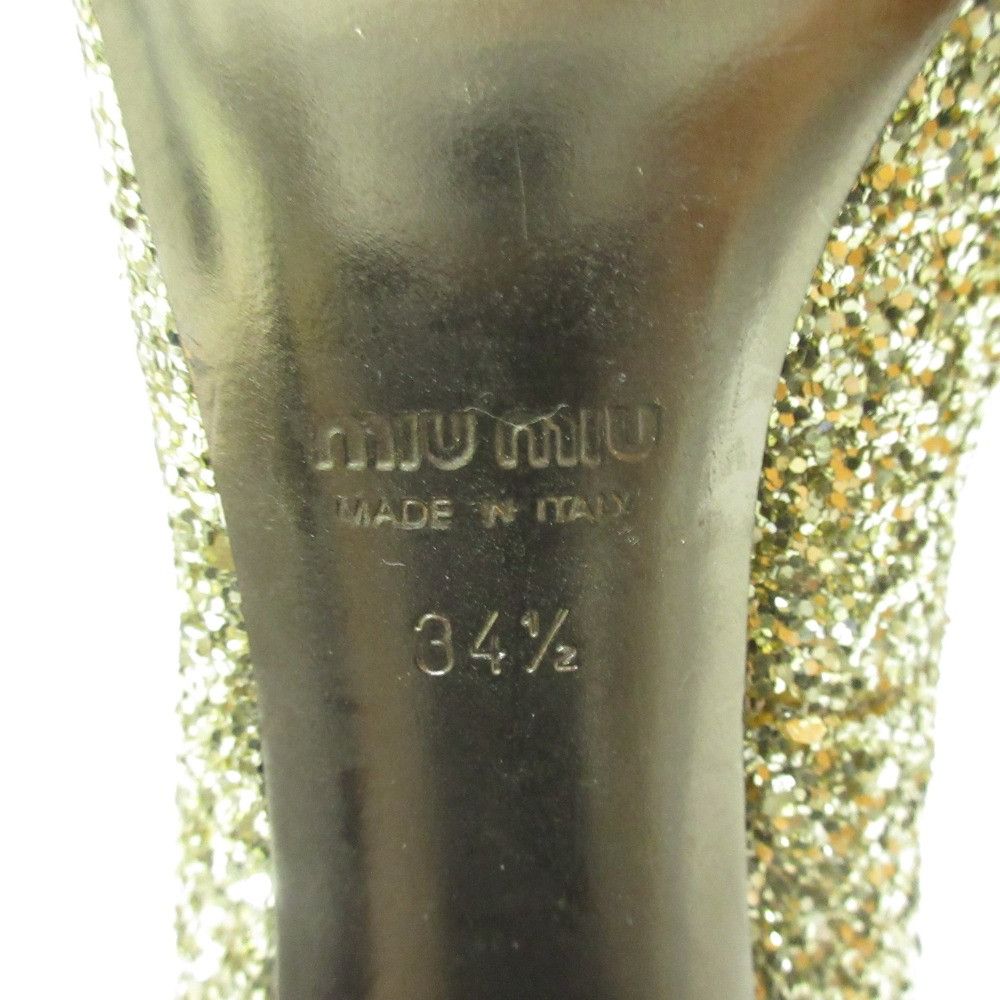 Miu Miu Miu Miu Miu Miu Glitter Haircalf Pumps Leather Shoes DUTY FREE for USA Size ONE SIZE - 9 Thumbnail