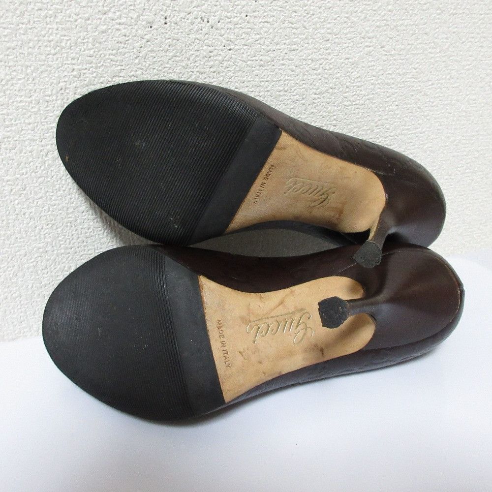 Gucci Gucci Gucci GG Shima Leather Pumps Leather Shoes DUTY FREE for USA Size ONE SIZE - 5 Thumbnail