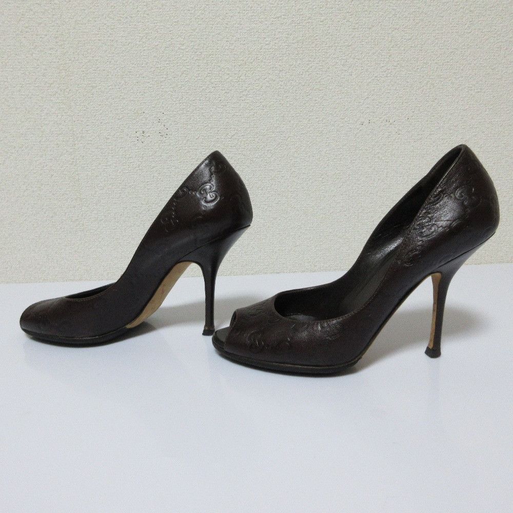 Gucci Gucci Gucci GG Shima Leather Pumps Leather Shoes DUTY FREE for USA Size ONE SIZE - 4 Thumbnail