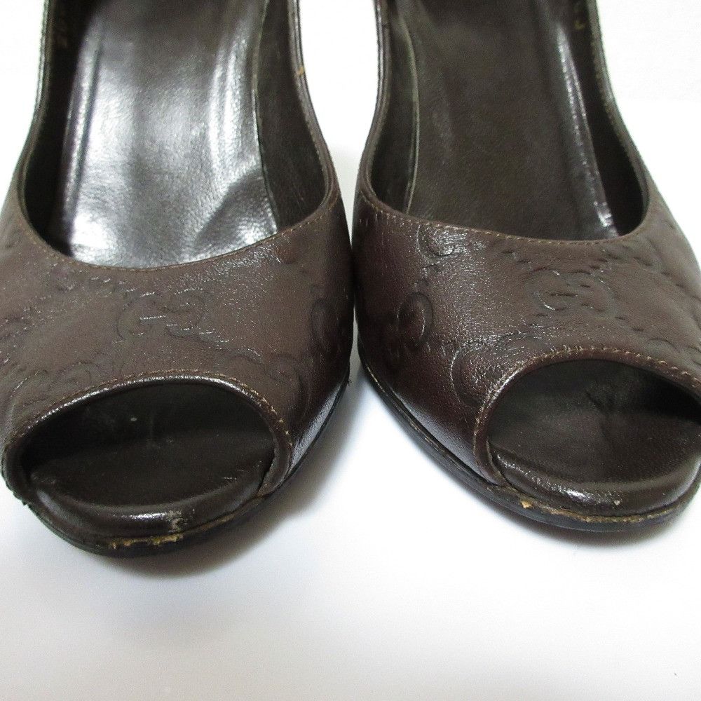 Gucci Gucci Gucci GG Shima Leather Pumps Leather Shoes DUTY FREE for USA Size ONE SIZE - 8 Thumbnail