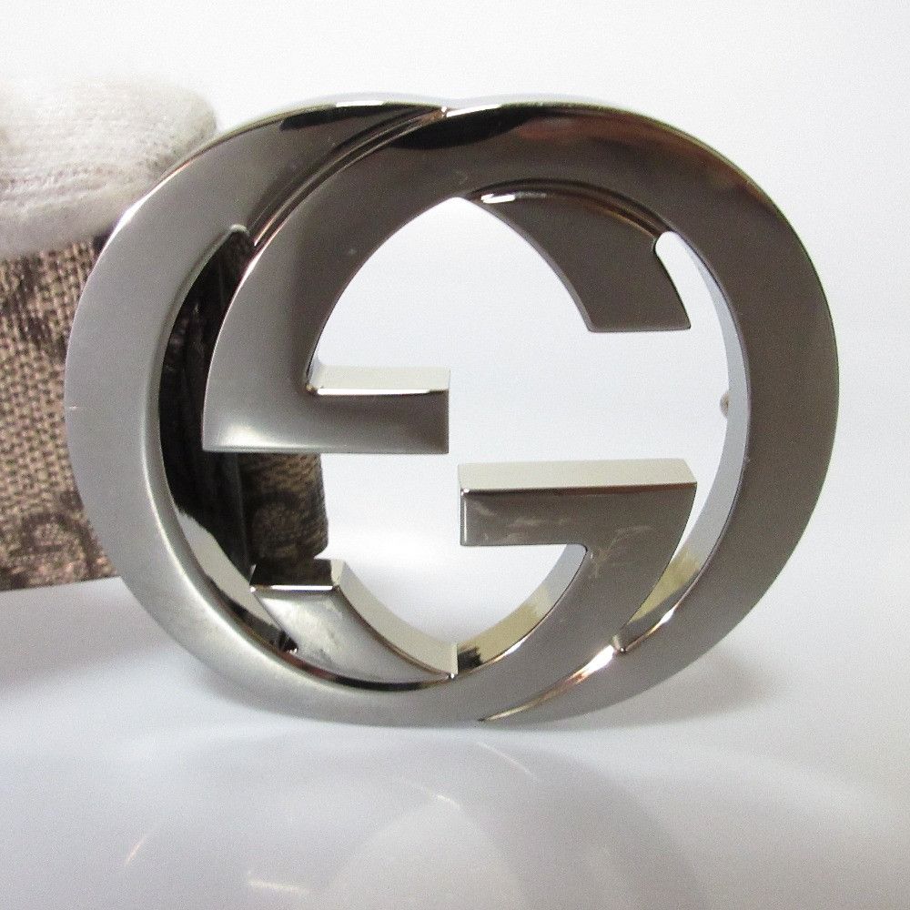 Gucci Gucci Gucci Interlocking G GG Pattern PVC Leather Belt Canvas Other DUTY FREE for USA Size ONE SIZE - 5 Thumbnail