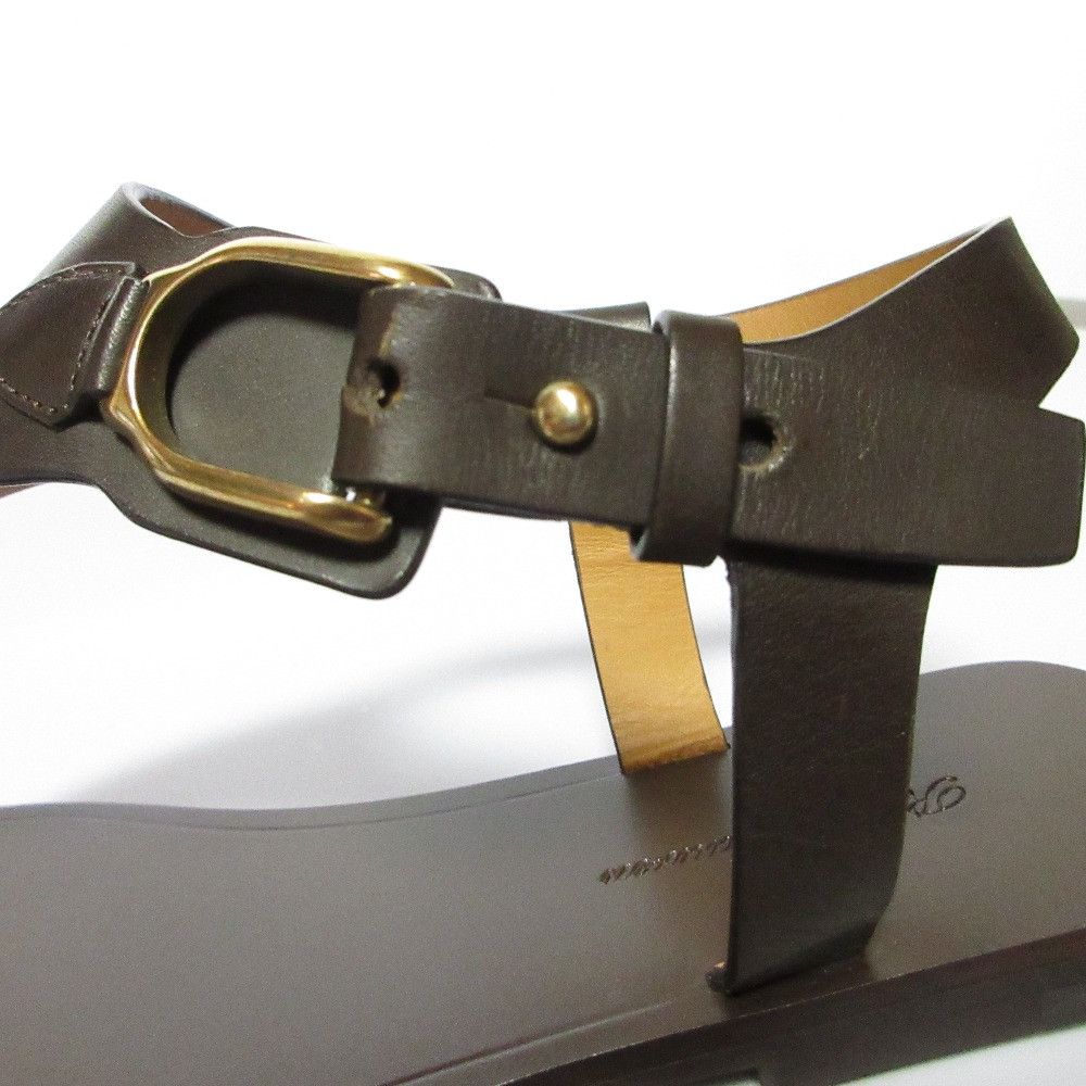 Ralph Lauren Ralph Lauren Ralph Lauren Delancie Leather Thong Sandals Leather Shoes DUTY FREE for USA Size ONE SIZE - 7 Thumbnail