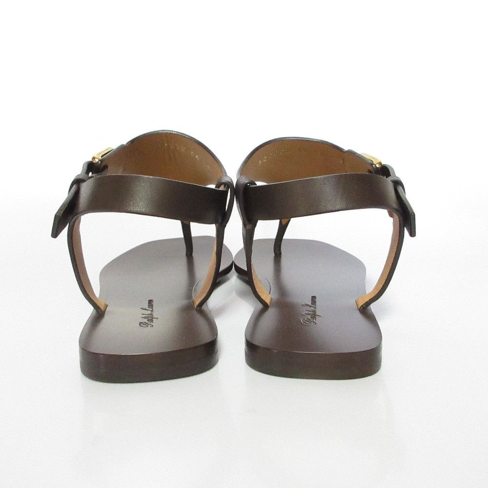Ralph Lauren Ralph Lauren Ralph Lauren Delancie Leather Thong Sandals Leather Shoes DUTY FREE for USA Size ONE SIZE - 3 Thumbnail