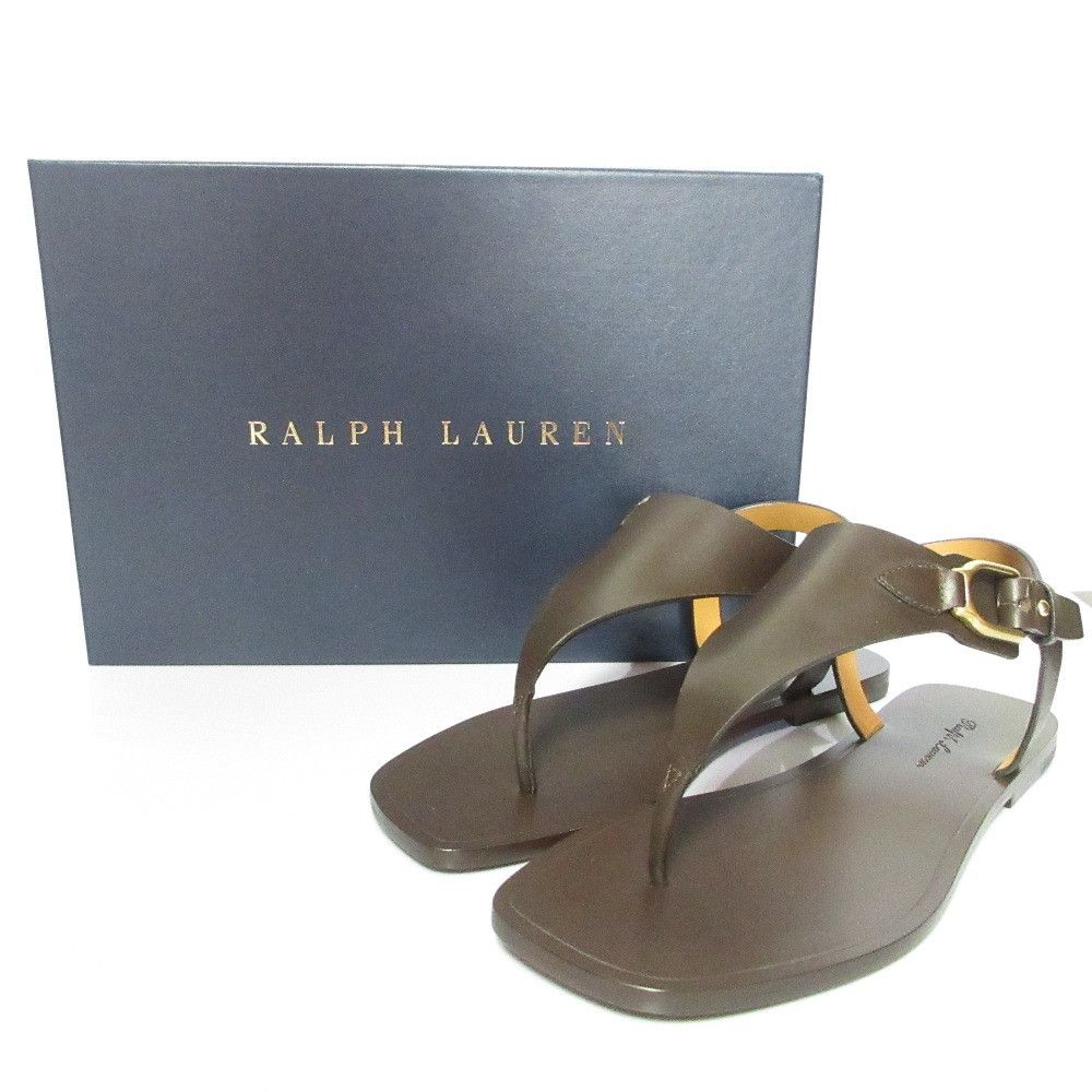 Ralph Lauren Ralph Lauren Ralph Lauren Delancie Leather Thong Sandals Leather Shoes DUTY FREE for USA Size ONE SIZE - 11 Thumbnail